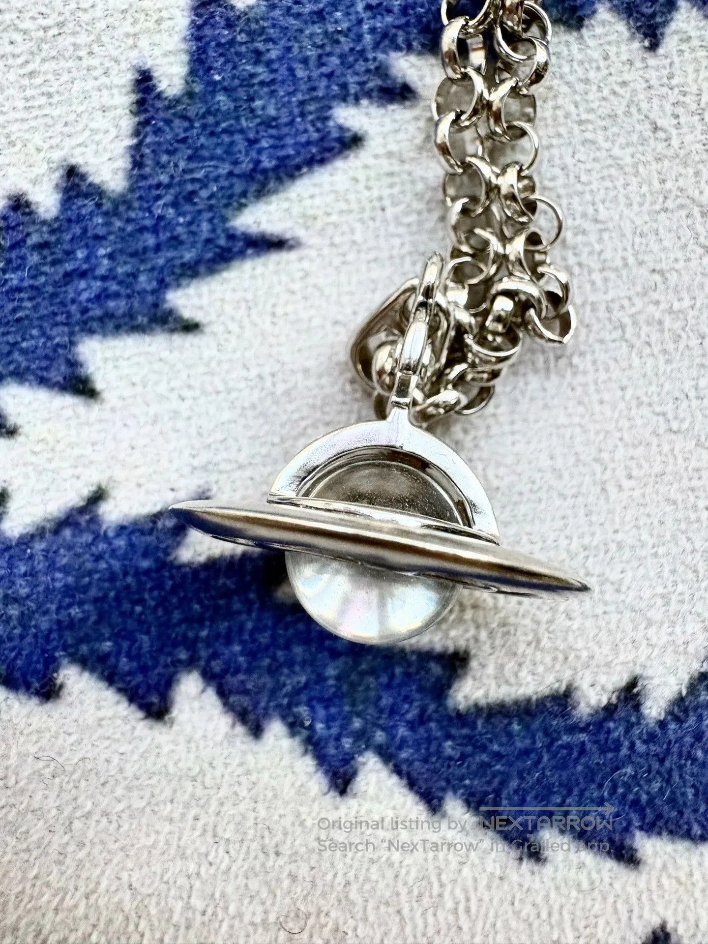 Vivienne Westwood Vivienne Westwood Vintage 925 Silver Orb Necklace. Size ONE SIZE - 8 Thumbnail