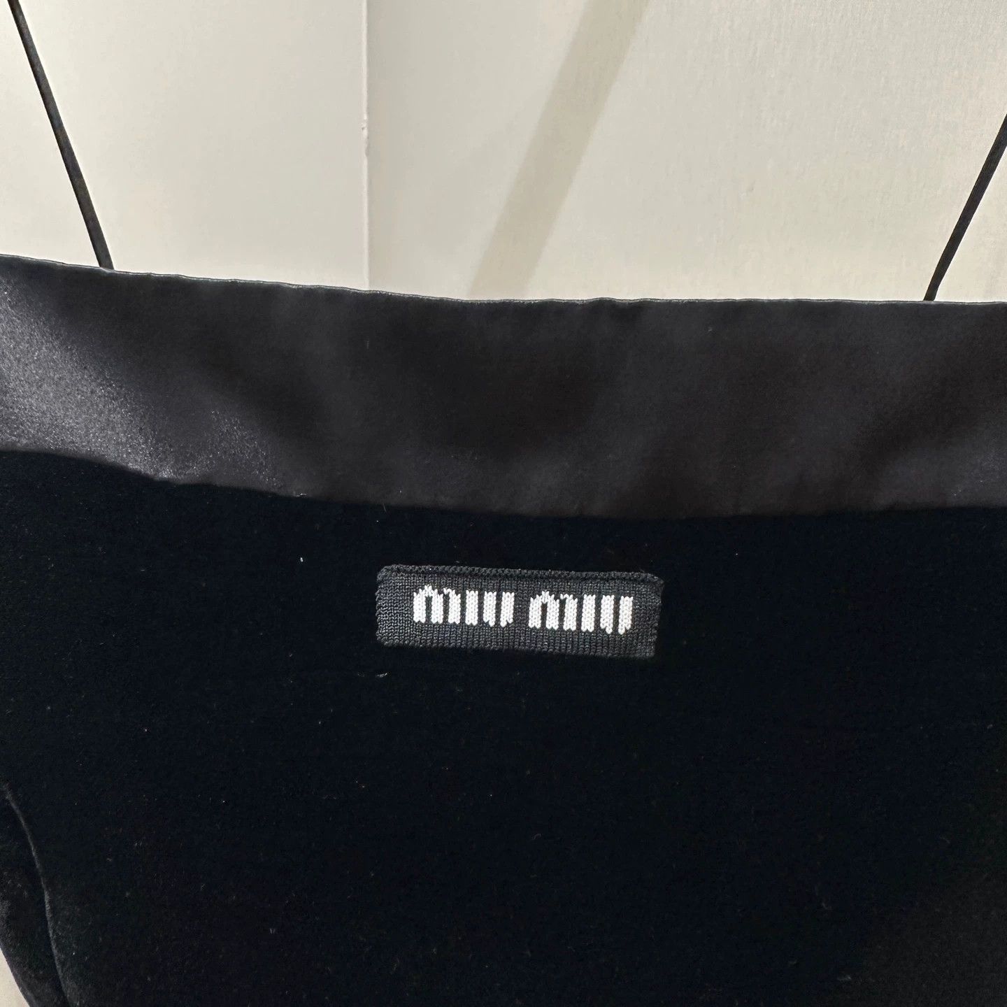 Miu Miu MIU MIU Bow Velvet Logo Camisole Size 38 Viscose Size XS / US 0-2 / IT 36-38 - 7 Thumbnail