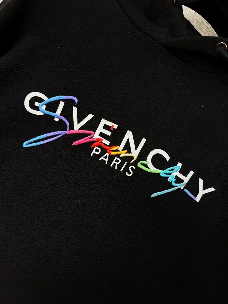 Givenchy givenchy black and white lettered hoodie-2507 Size US L / EU 52-54 / 3 - 3 Thumbnail