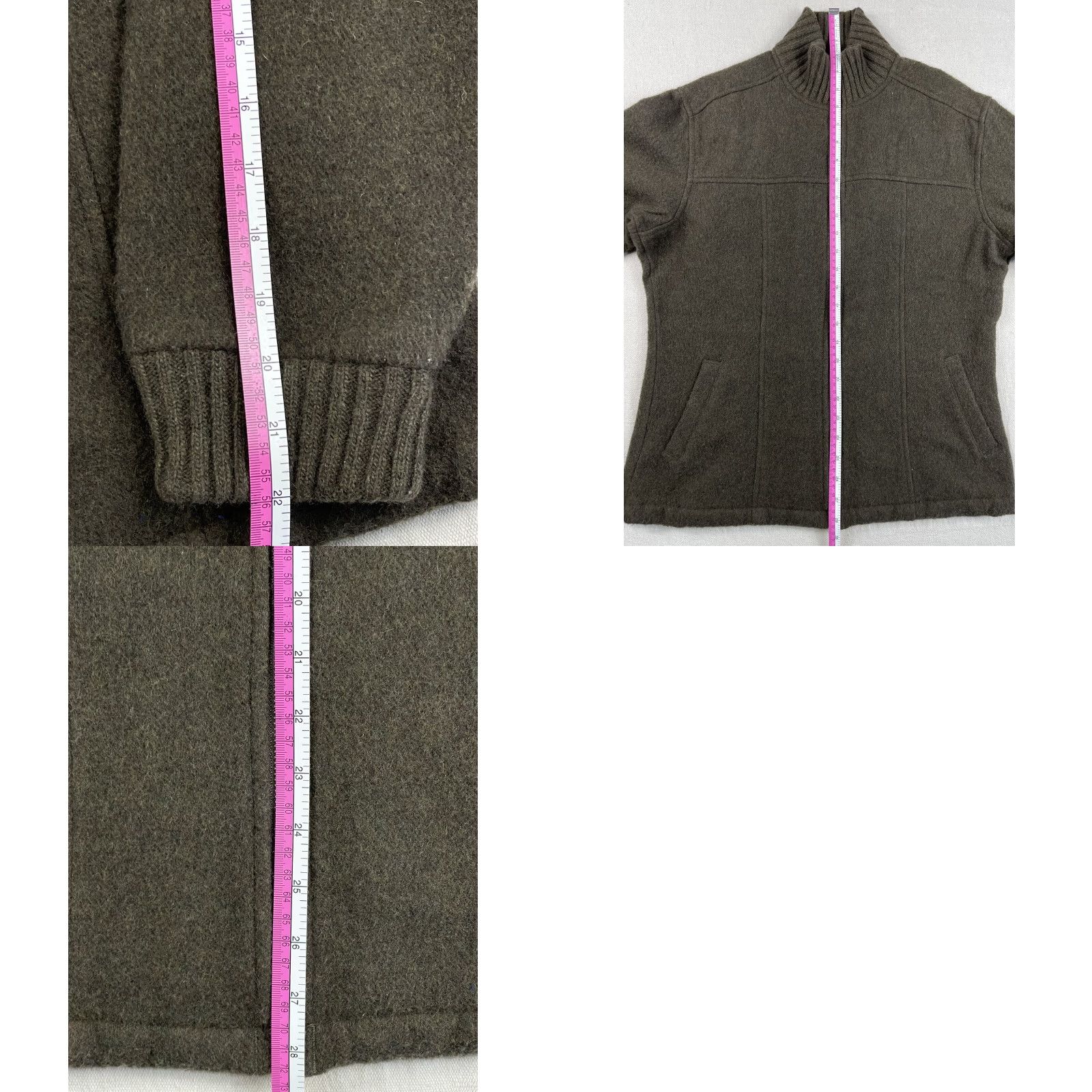 Vintage VINTAGE Columbia Women's Wool Jacket Coat Short Brown Full Zip Cruiser Hiking M Collar: Button-Down, Logo, Regular Size M Size M / US 6-8 / IT 42-44 - 8 Thumbnail
