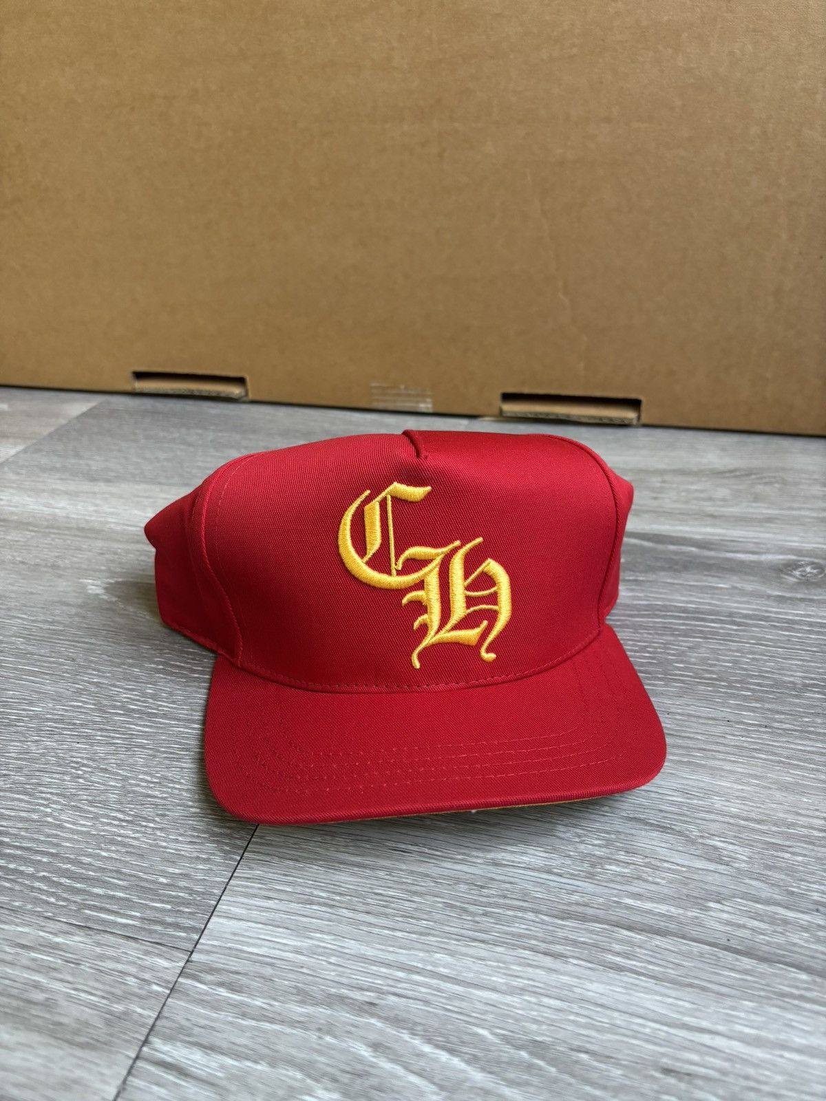 Chrome Hearts Chrome Hearts CH Baseball Cap Red/Gold Snapback Hat Size ONE SIZE - 1 Thumbnail