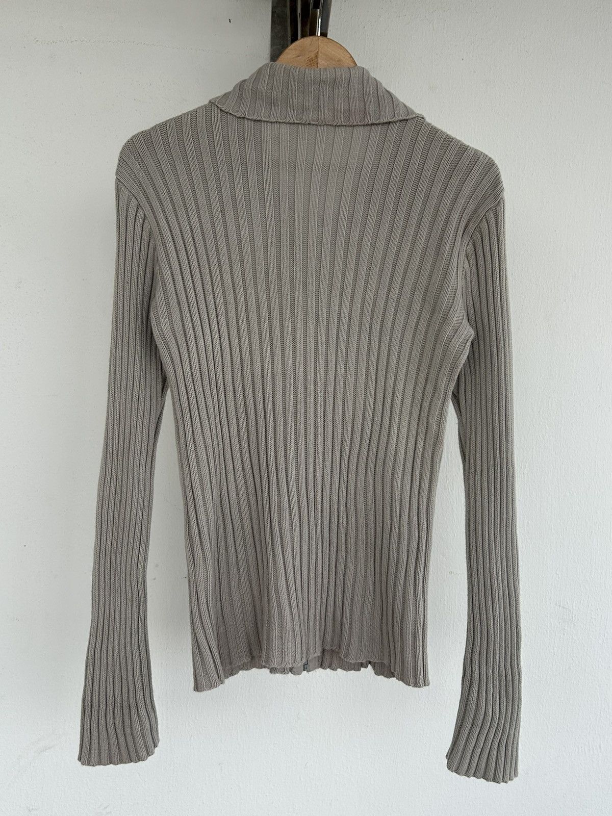 agnes b. Agnes B Vintage Knit Gray Jacket Size M / US 6-8 / IT 42-44 - 2 Thumbnail