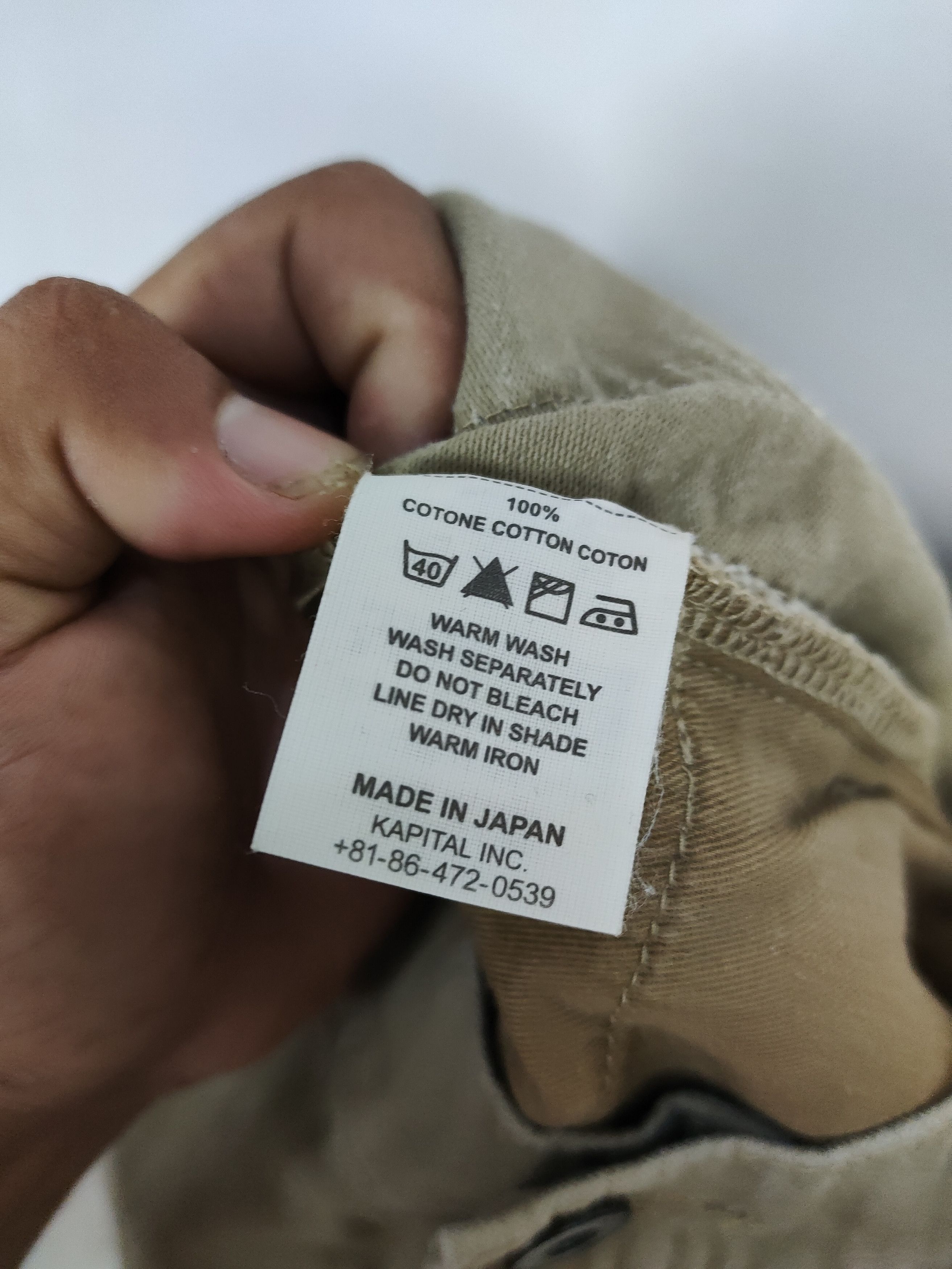 Kapital × Vintage Vintage Kapital Back Buckle Cotton Pant Size US 29 - 6 Thumbnail