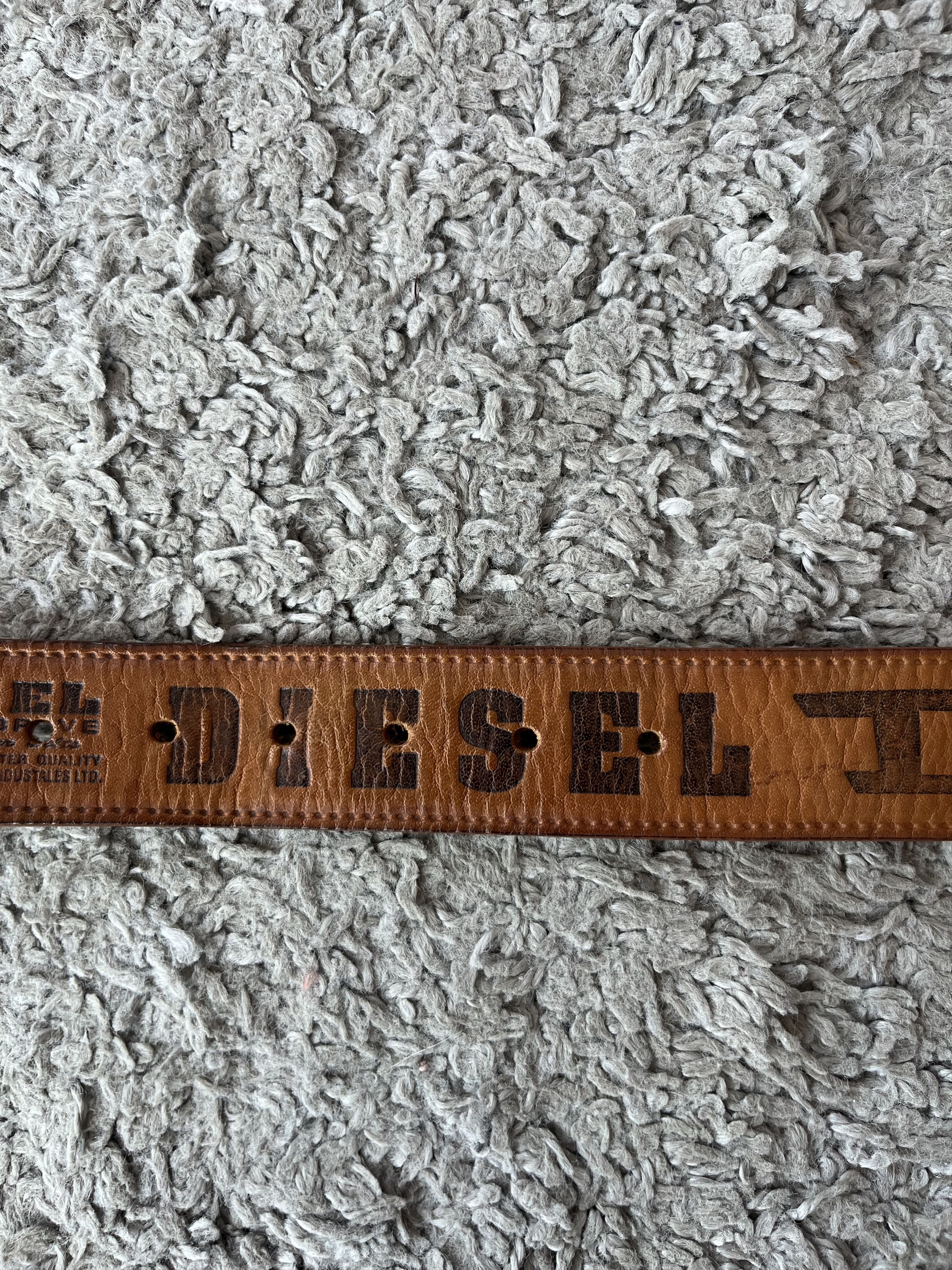 Diesel DIESEL Style Belt Multi Logo 100% Leather Brown Color Size ONE SIZE - 4 Thumbnail