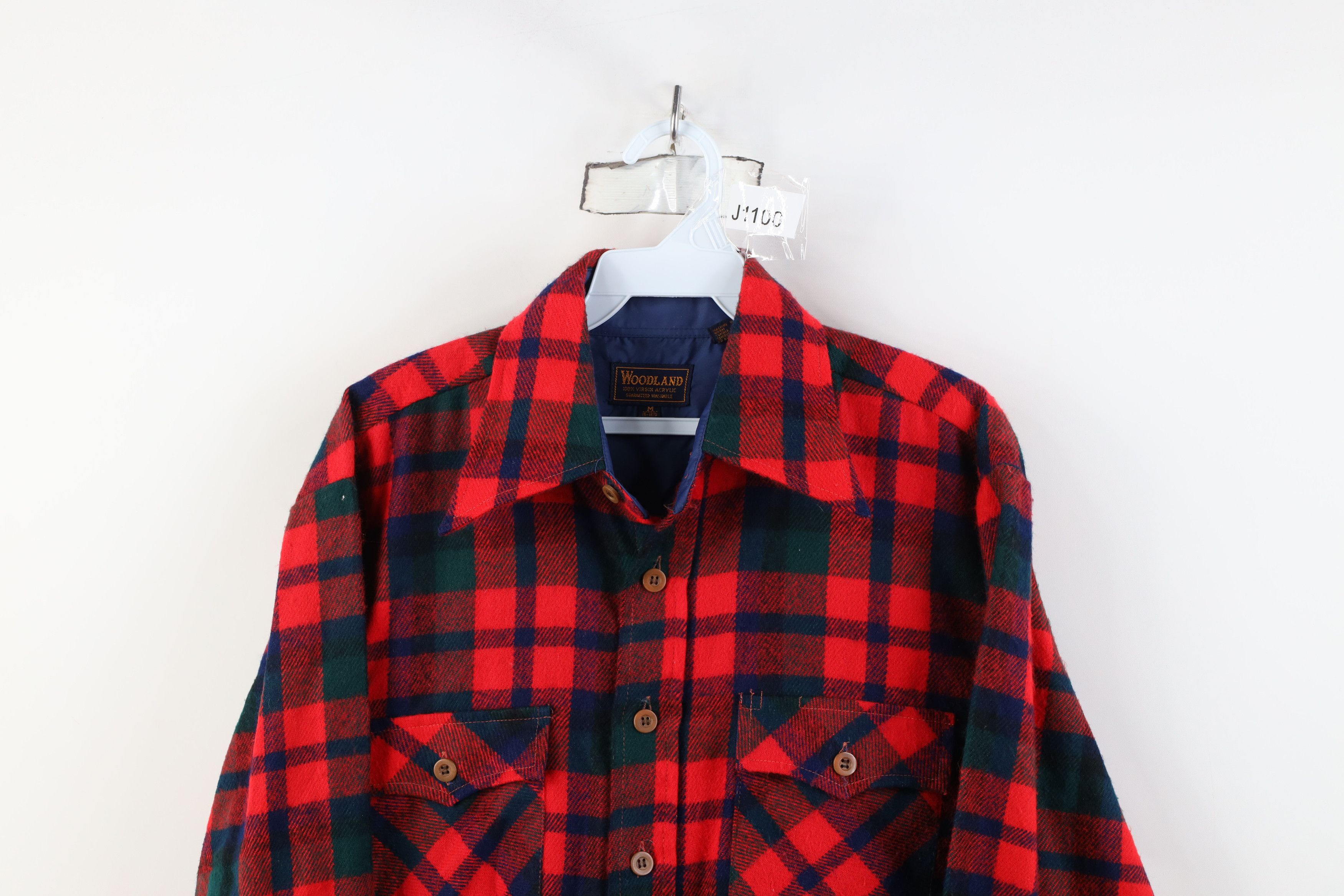 Vintage Vintage 70s Streetwear Button Shirt Jacket Jac Shirt Plaid Size US M / EU 48-50 / 2 - 2 Thumbnail