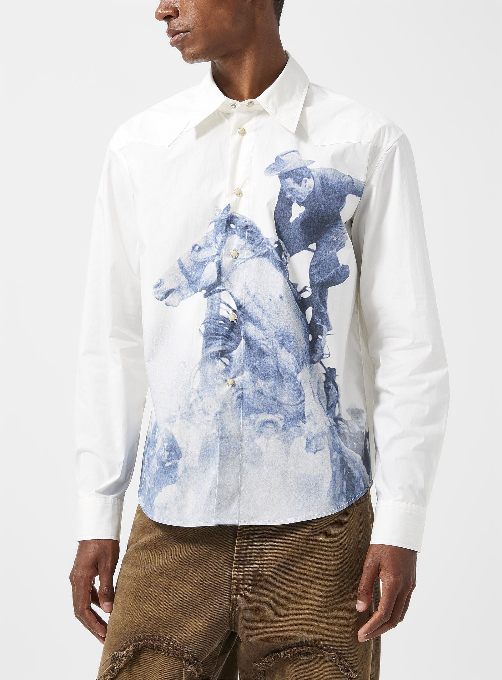 Carne Bollente BNWT AW25 CARNE BOLLENTE x SIMONS COWBOY RODEO SHIRT M Size US M / EU 48-50 / 2 - 1 Thumbnail