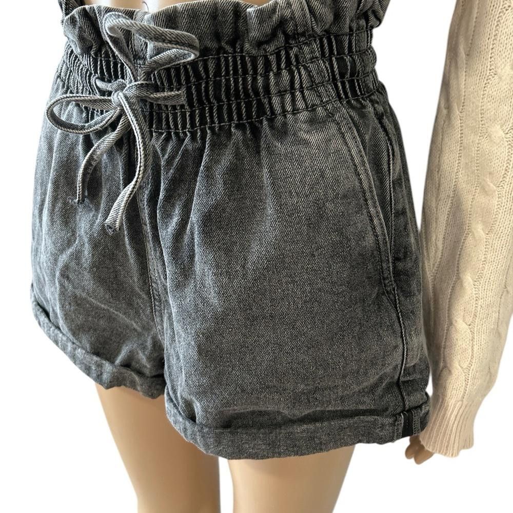 Designer Paperbag Denim Shorts - XS Size 26" / US 2 / IT 38 - 4 Thumbnail