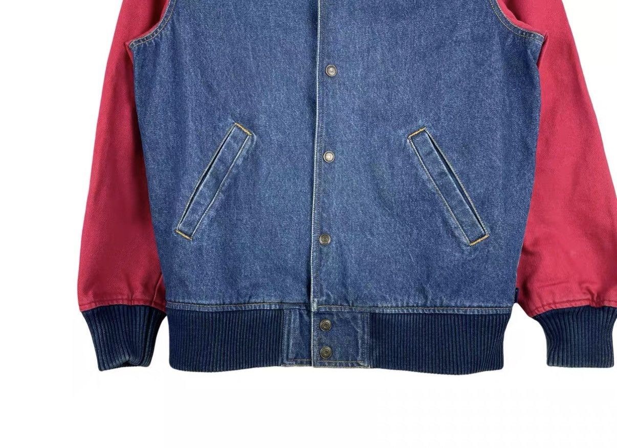 Supreme Supreme Denim Varsity Jacket Denim Baseball Jacket J31 Size US S / EU 44-46 / 1 - 4 Thumbnail