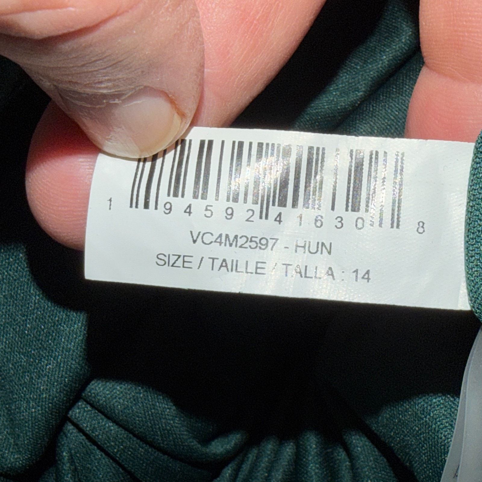 Vince Camuto Vince Camuto Womens Dress Size 14 Green Cocktail Velvet Size XL / US 12-14 / IT 48-50 - 5 Thumbnail