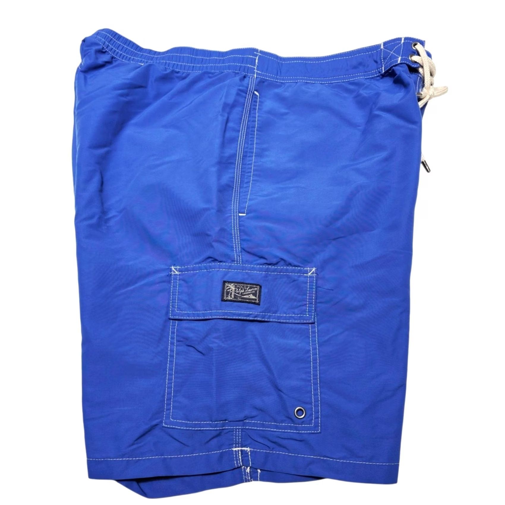 Polo Ralph Lauren Polo Ralph Lauren Kailua Swim Trunks Shorts Men Large 8.5 Inch Classic Fit Blue Solid Logo Mesh Brief Trunks Bottom Swim Shorts Mens Size US L / EU 52-54 / 3 - 2 Thumbnail