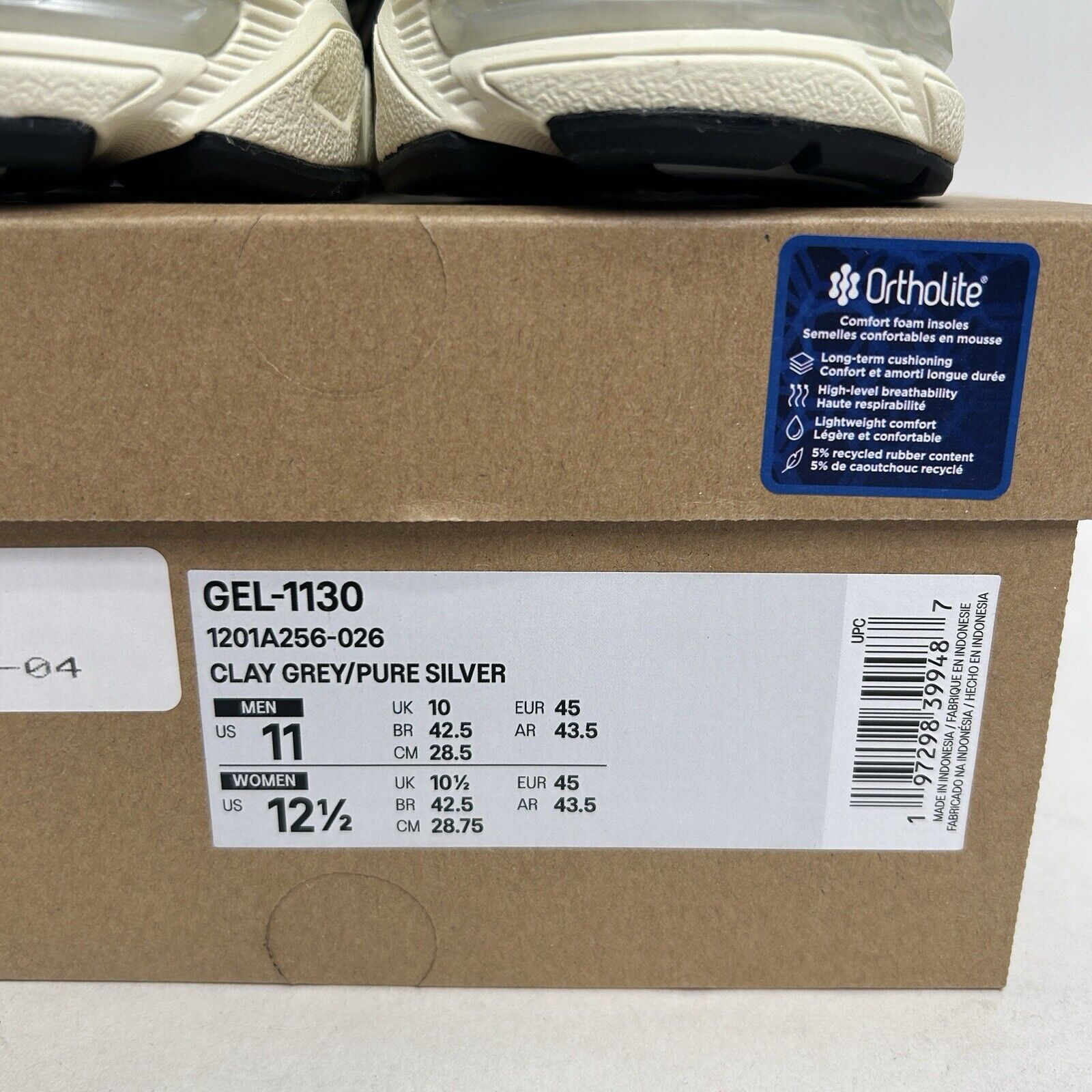 Asics ASICS Gel-1130 “Clay Grey Pure Silver” 2024 Size US 11 / EU 44 - 5 Thumbnail