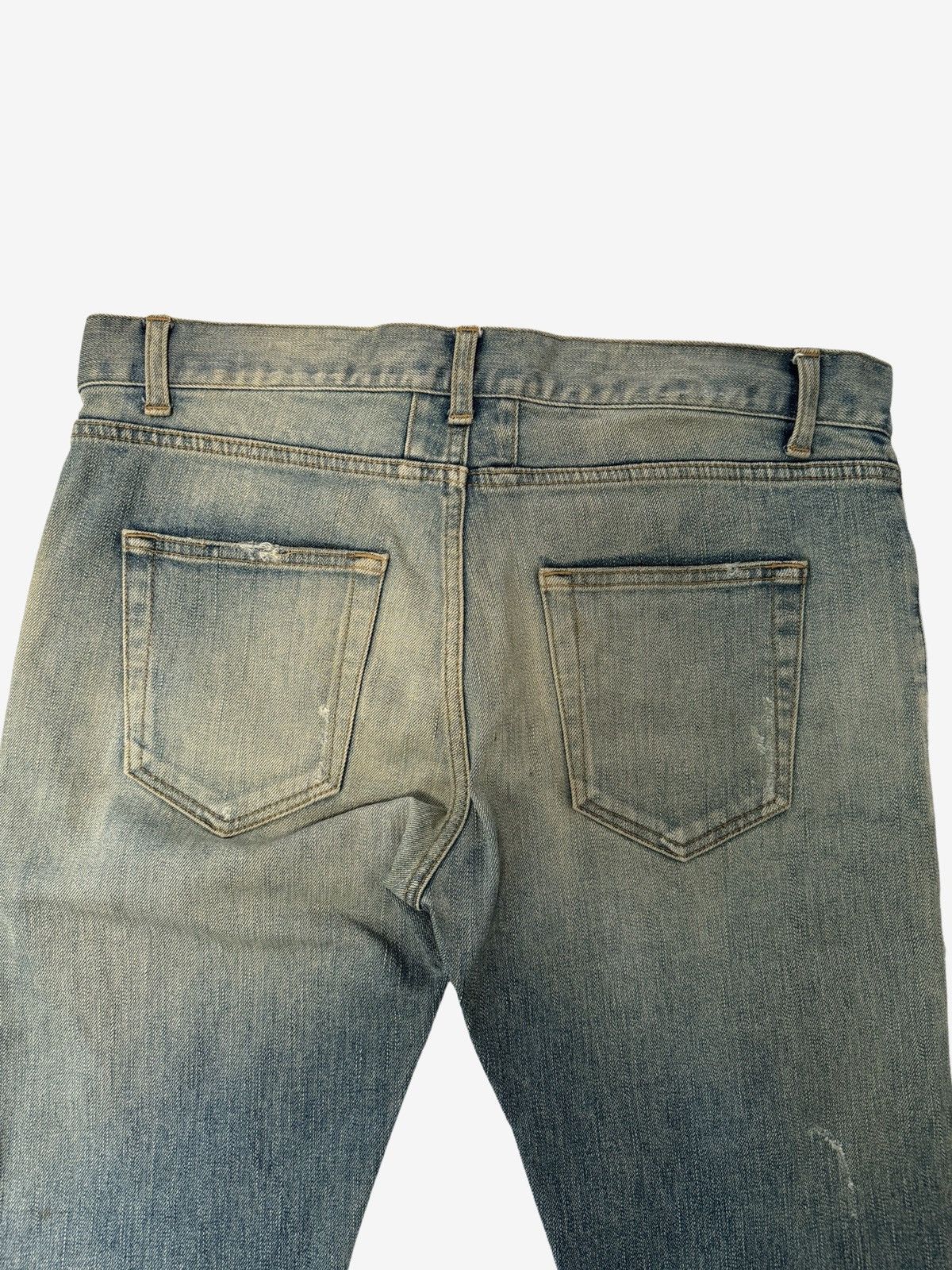 Saint Laurent Paris Saint Laurent Paris SS16 Blue Crashed Denim Size US 32 / EU 48 - 4 Thumbnail