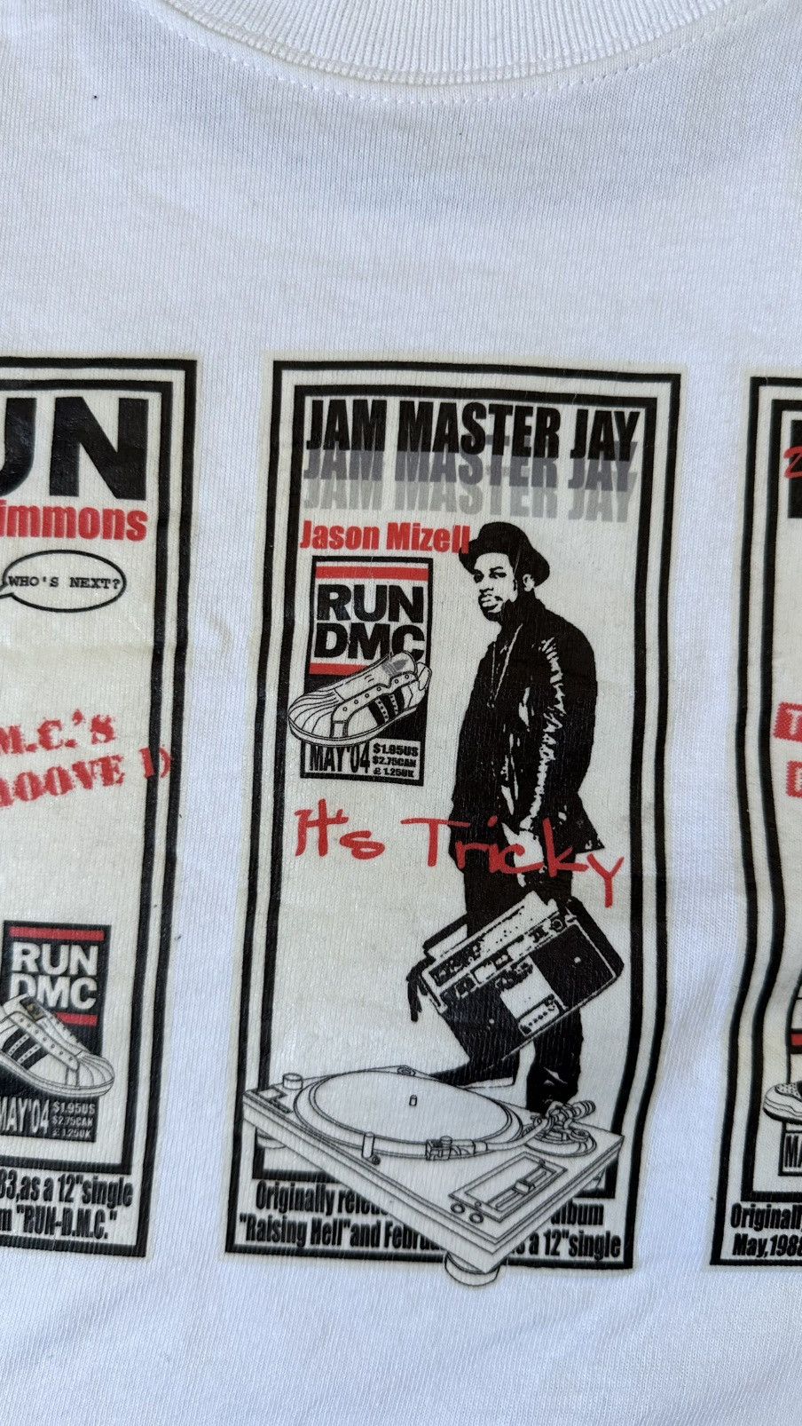 Oshkosh VINTAGE OSHKOSH RUN DMC DEF JAM ADIDAS TEE Size US M / EU 48-50 / 2 - 4 Thumbnail