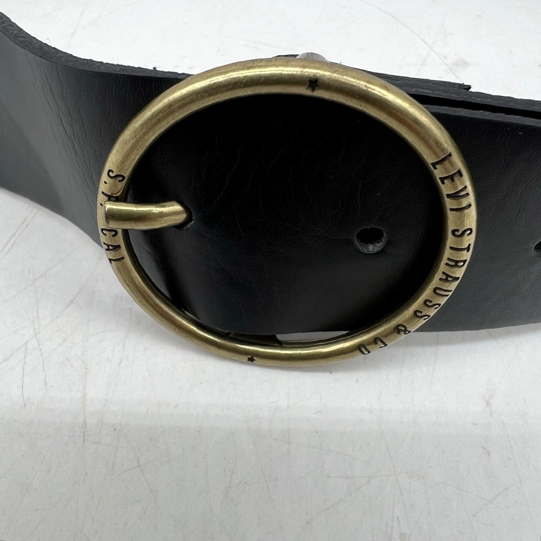 Levi's Levi's Brown Bovine Genuine Leather Italy Fashion Belt Womens 32/80 Size ONE SIZE - 2 Thumbnail
