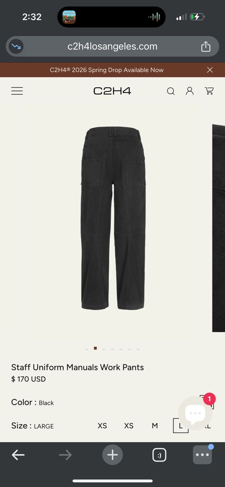 C2H4 C2H4 Staff Uniform Manuals Work Pants medium 32 worn once Size US 32 / EU 48 - 7 Thumbnail