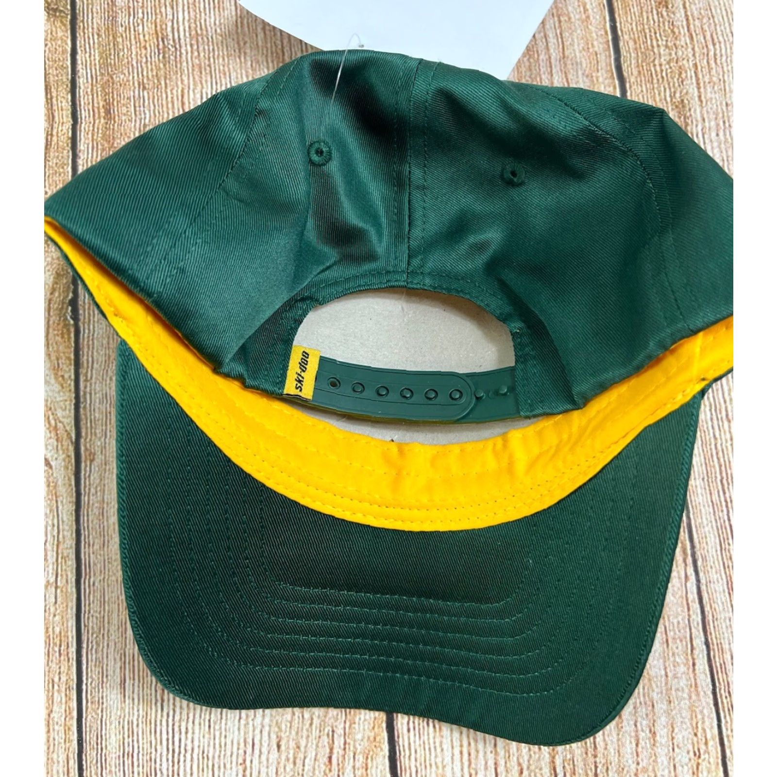 Vintage Ski-doo Hat Green Yellow Pine Grove Adjustable Snapback Cap Unisex Adults One Size Green Ski Snapback Cap Size ONE SIZE - 3 Thumbnail