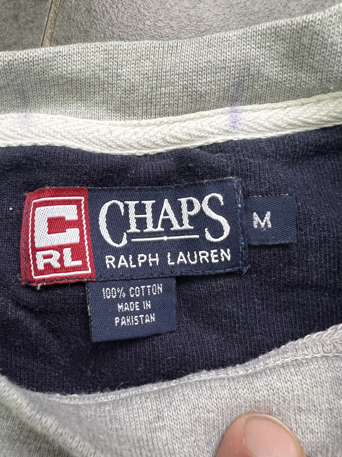 Chaps Ralph Lauren × Polo Ralph Lauren × Vintage Vintage Chaps Ralph Lauren Big Logo Sweatshirt Size US M / EU 48-50 / 2 - 3 Thumbnail