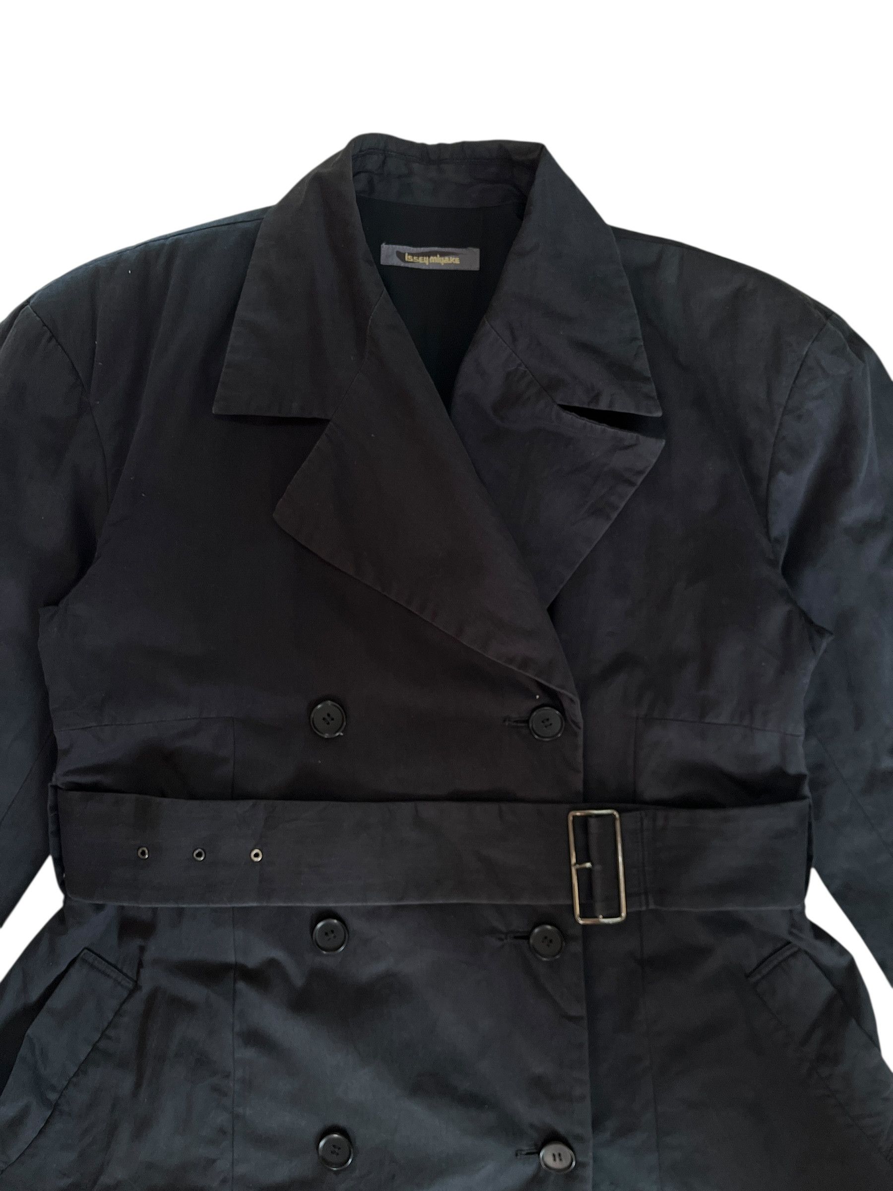 Issey Miyake Vintage 80s Brush Label Issey Miyake Trench Coat Size US M / EU 48-50 / 2 - 3 Thumbnail
