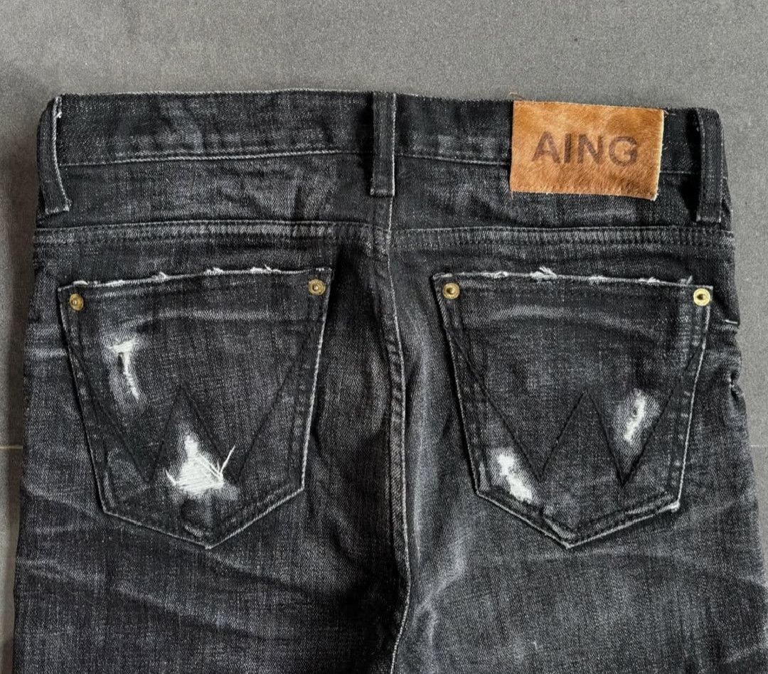 14th Addiction × If Six Was Nine × Japanese Brand 2000s Japanese flare bootcut black wash denim Size US 28 / EU 44 - 3 Thumbnail