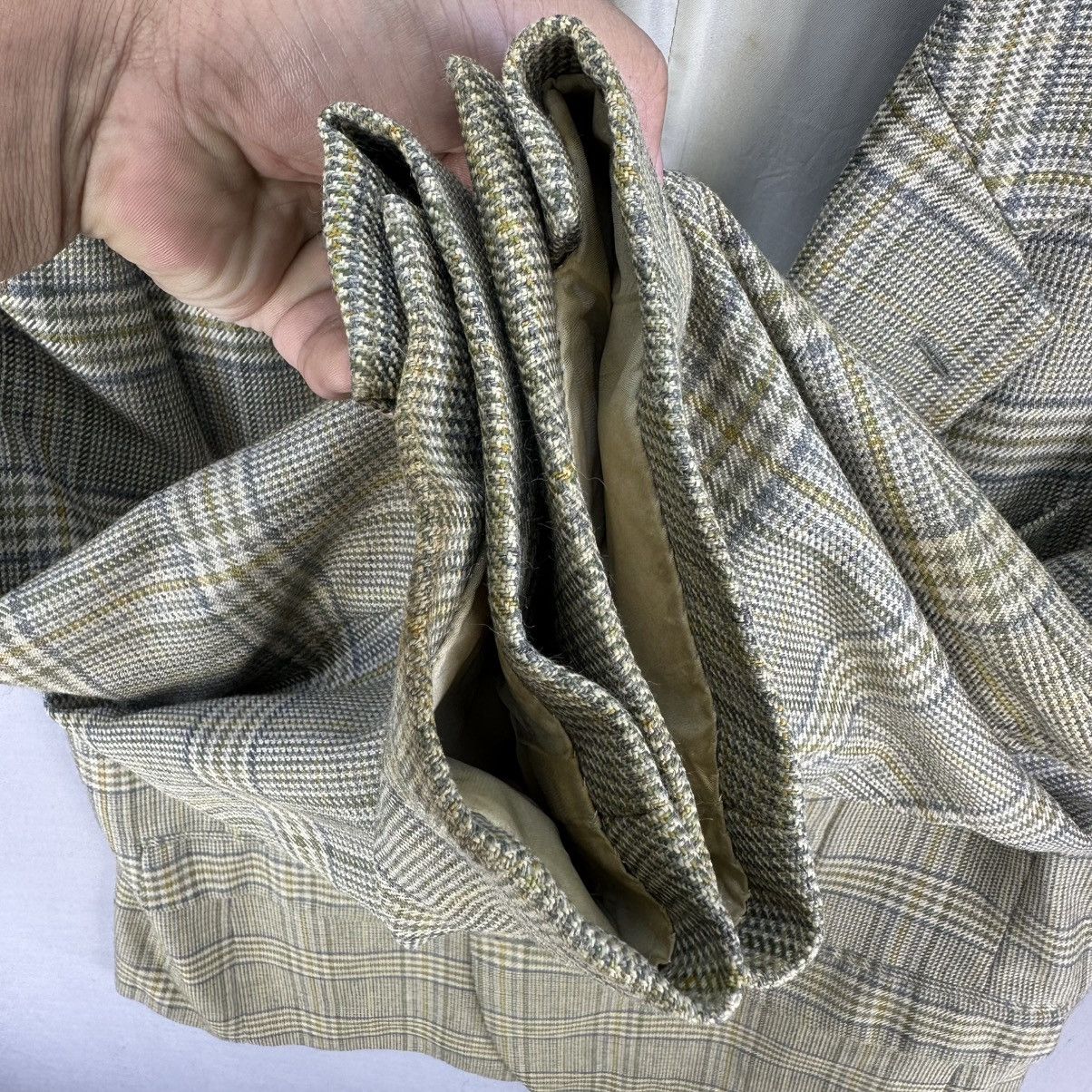 Burberry Vintage 90'a Burberrys New Wool Tartan Check Blazer Size US XL / EU 56 / 4 - 11 Thumbnail