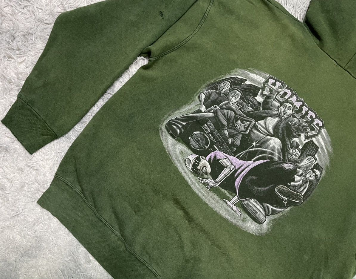 Fruit Of The Loom × Rap Tees RARE 90s HOMIES HIP HOP DANCE HOODIE XXL DISTRESSED Size US XXL / EU 58 / 5 - 16 Thumbnail