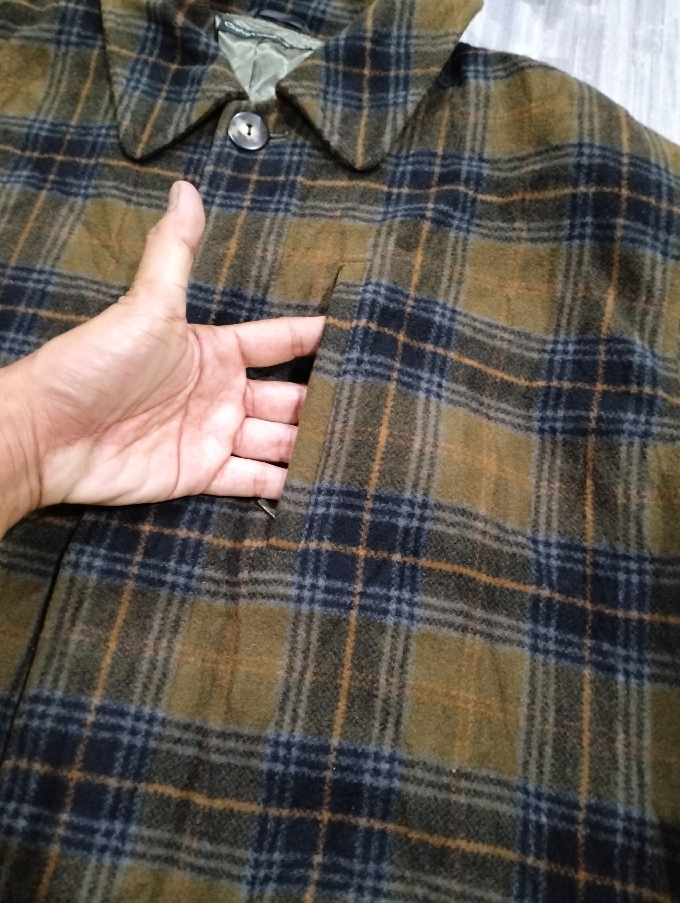 Calvin Klein Calvin Klein Sport Tartan Wool Over Coat Jacket Size US M / EU 48-50 / 2 - 14 Thumbnail