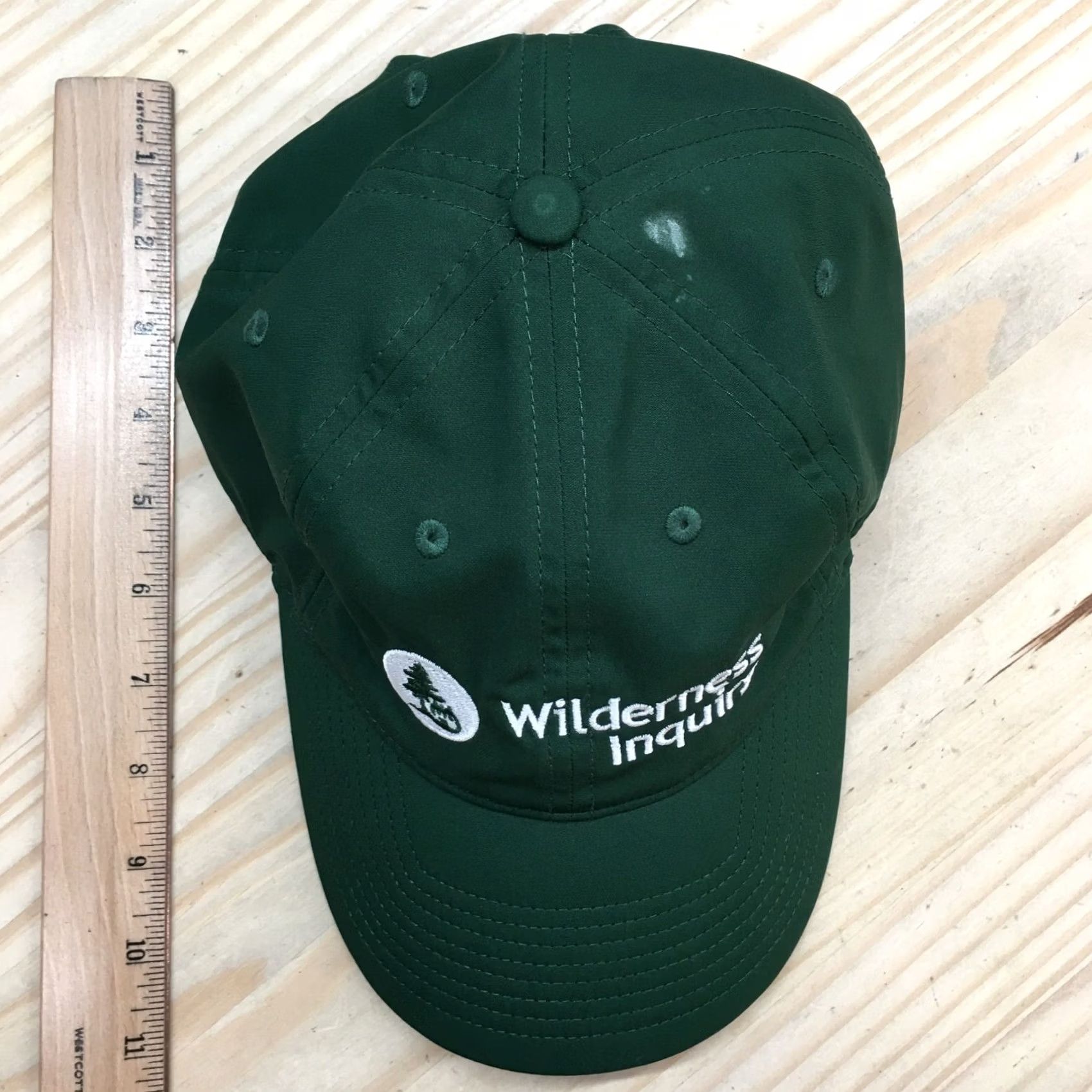 Vintage Wilderness inquiry The Game Baseball Cap Hat Mens One Size Green Adjustable Embroidered Size ONE SIZE - 3 Thumbnail
