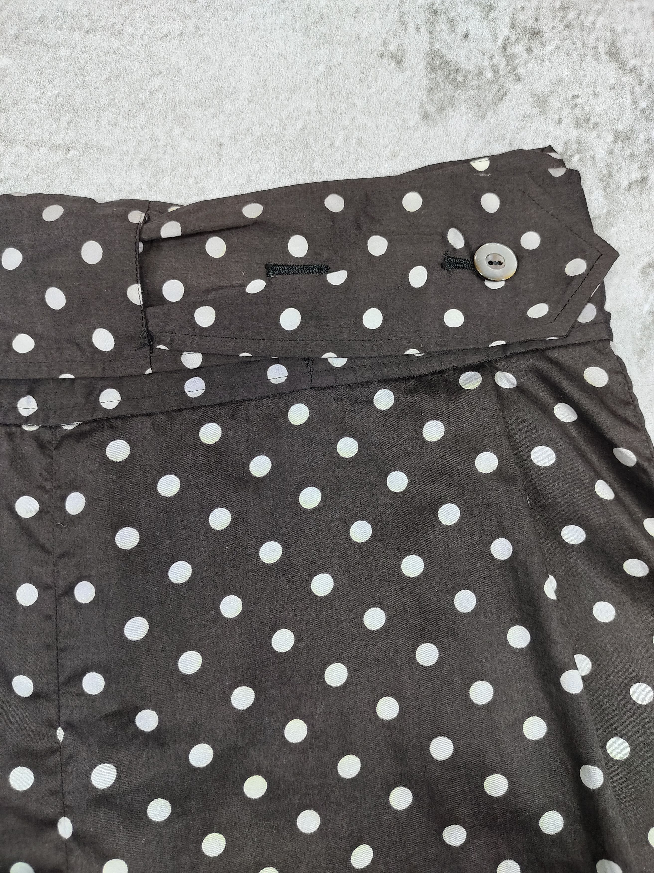 Junko Shimada 49AV Junko- 90s Archive Asymmetric PolkaDot Wrap Shorts Size 31" - 7 Thumbnail