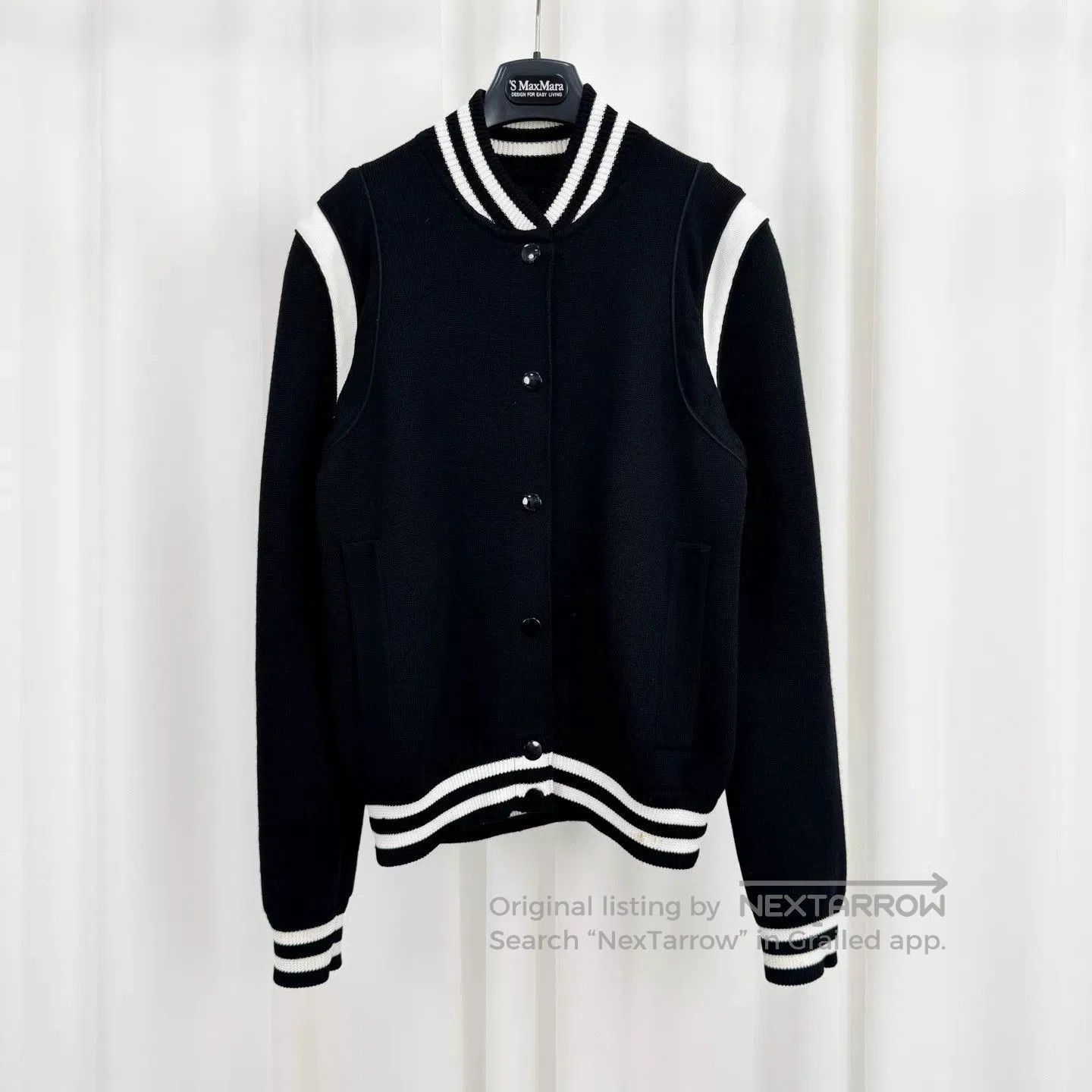 Givenchy givenchy black and white wool baseball jacket. Size US M / EU 48-50 / 2 - 1 Thumbnail