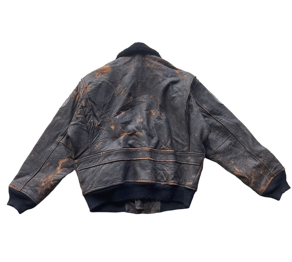 Avirex Avirex G-1 Flight Jacket ‘88 Vintage Leather US Navy Patches Size US M / EU 48-50 / 2 - 2 Thumbnail