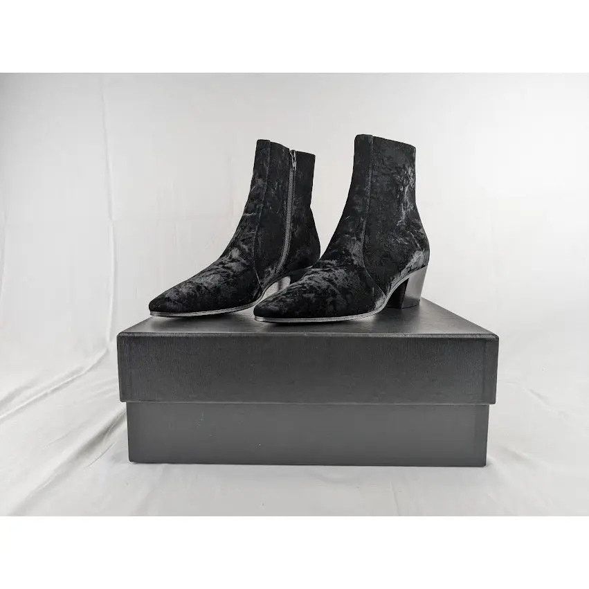 Saint Laurent Paris o1rshd1 Vassili 60 Zip Boots in Black Size US 7 / EU 40 - 9 Thumbnail