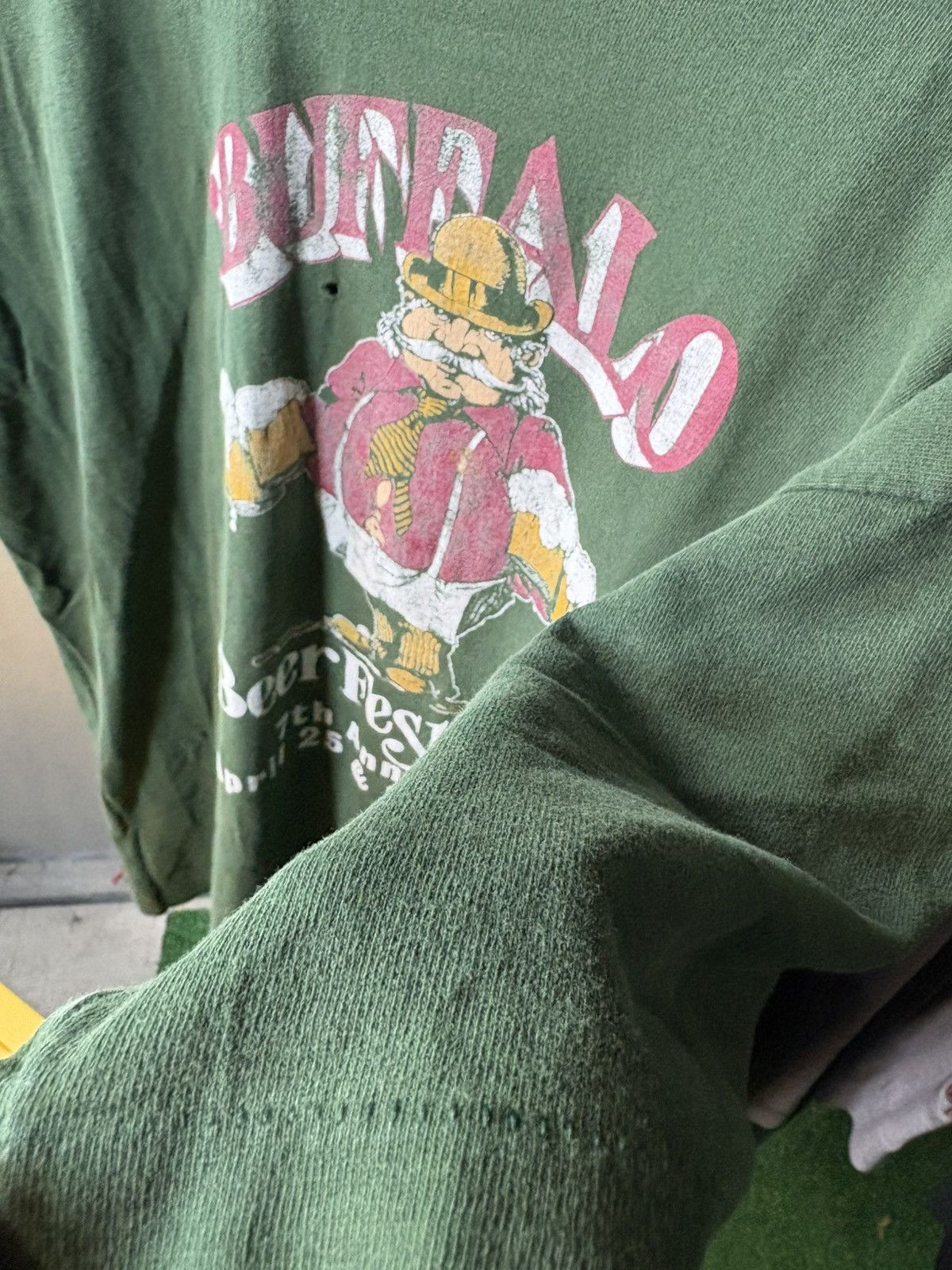 Fruit Of The Loom × Vintage 1997 Buffalo Beer Fest T-Shirt Size US XL / EU 56 / 4 - 4 Thumbnail