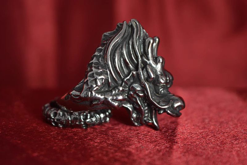 Jewelry Dragon Modern Jewelry Rings Open Chrome Ring (Size 7-13) Size ONE SIZE - 4 Thumbnail