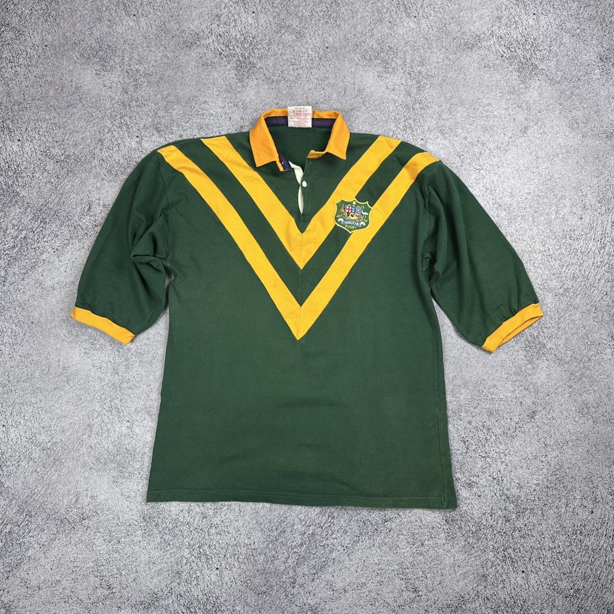 Cotton Traders Cotton Oxford 80's Australia Rugby Union Sleeve Shirt Jersey Size US S / EU 44-46 / 1 - 1 Thumbnail