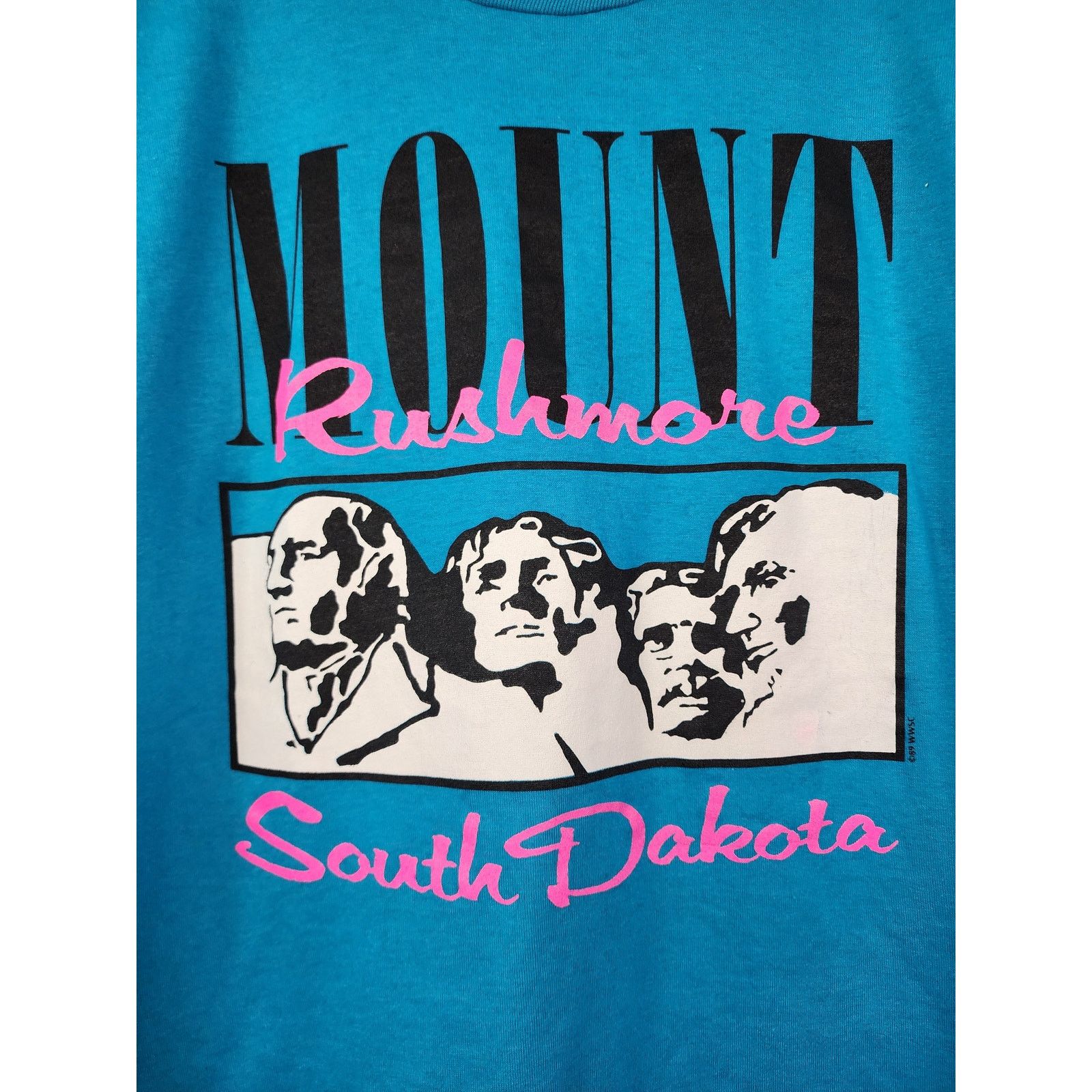 Jerzees × Vintage Vintage Mount Rushmore Shirt South Dakota Tee USA 90s Large Size US L / EU 52-54 / 3 - 3 Thumbnail