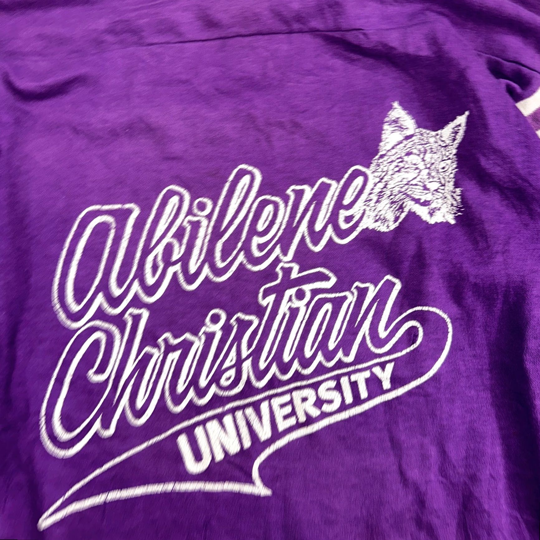 Vintage VINTAGE Abilene Christian University Texas 70s T Shirt Football Raglan Purple 1970s Mens L Size US L / EU 52-54 / 3 - 2 Thumbnail