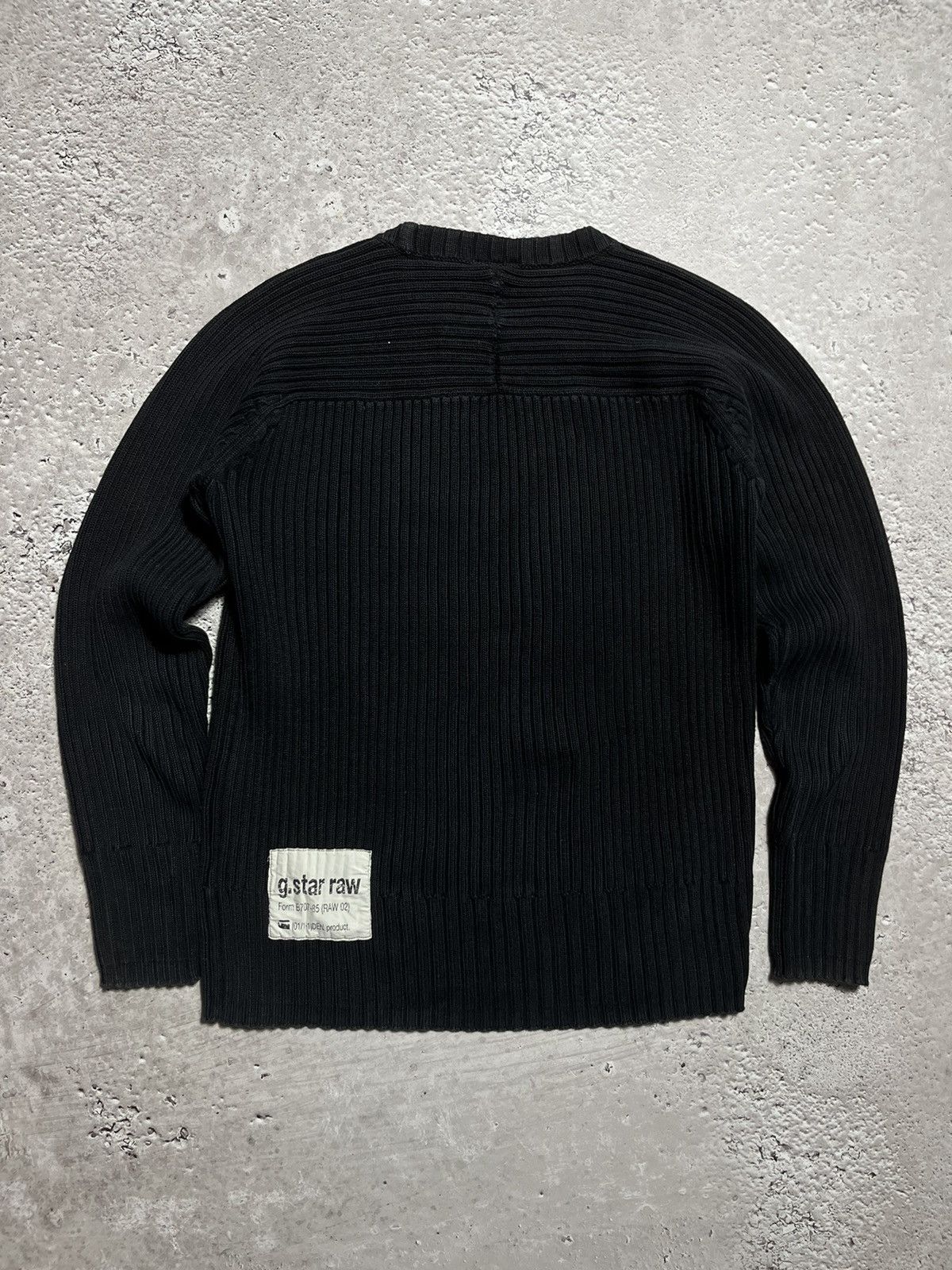 G-Star × Hysteric Glamour Y2K G Star Knit Faded Ribbed Vintage Sweater Size US L / EU 52-54 / 3 - 8 Thumbnail