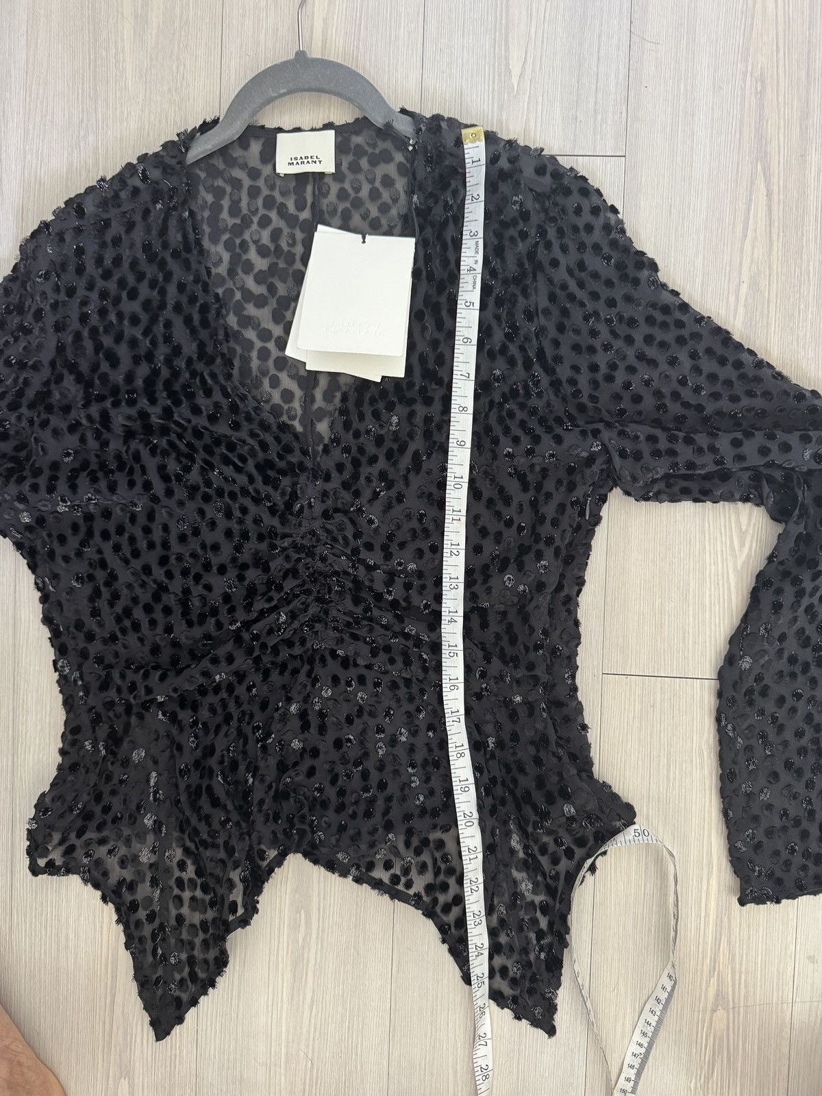 Isabel Marant ISABEL MARANT Ulietta metallic devoré-velvet blouse FR 42 Size M / US 6-8 / IT 42-44 - 14 Thumbnail