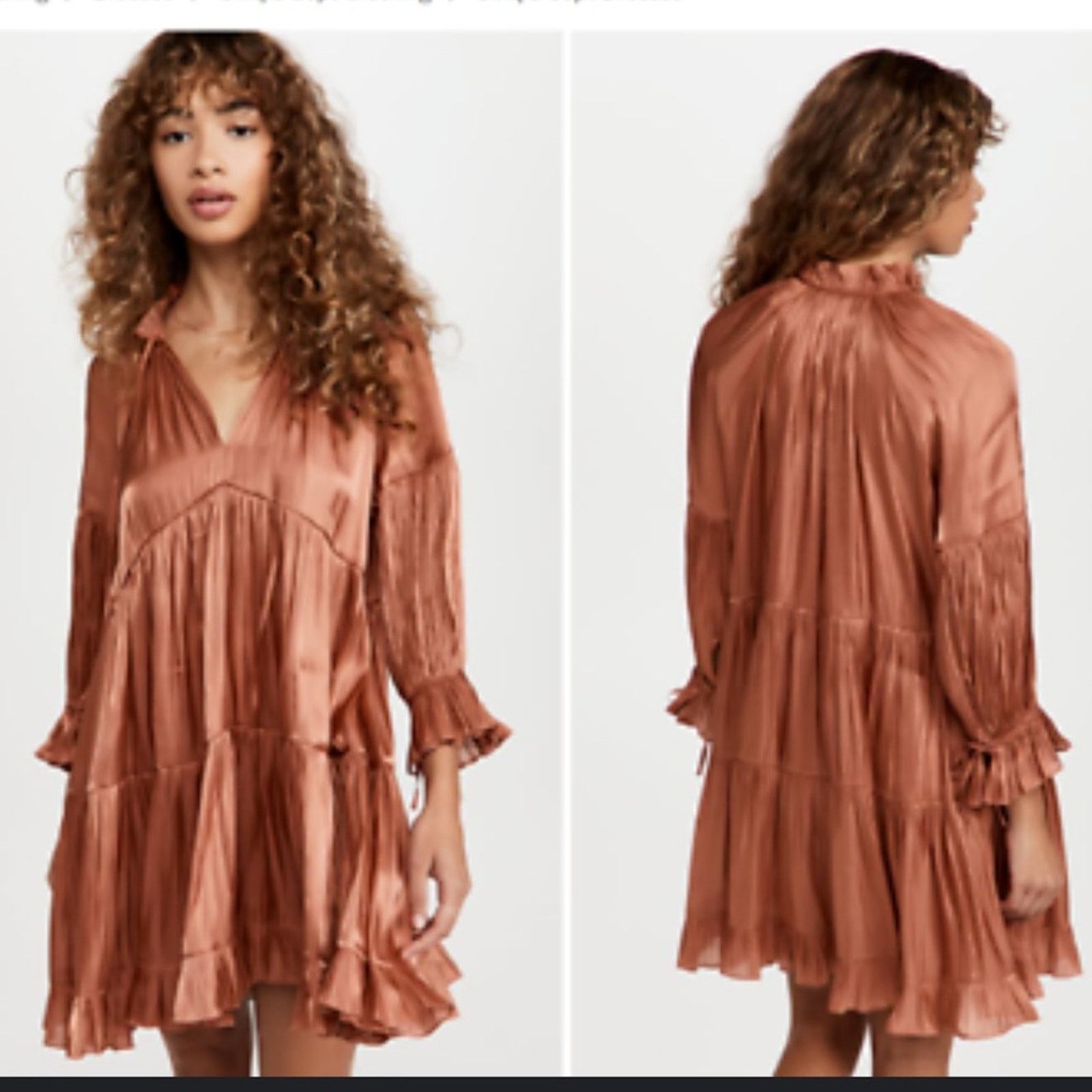 Cinq a Sept Cinq à Sept Phyllis Shirred Peasant Dress - Size 0 Size XS / US 0-2 / IT 36-38 - 3 Thumbnail