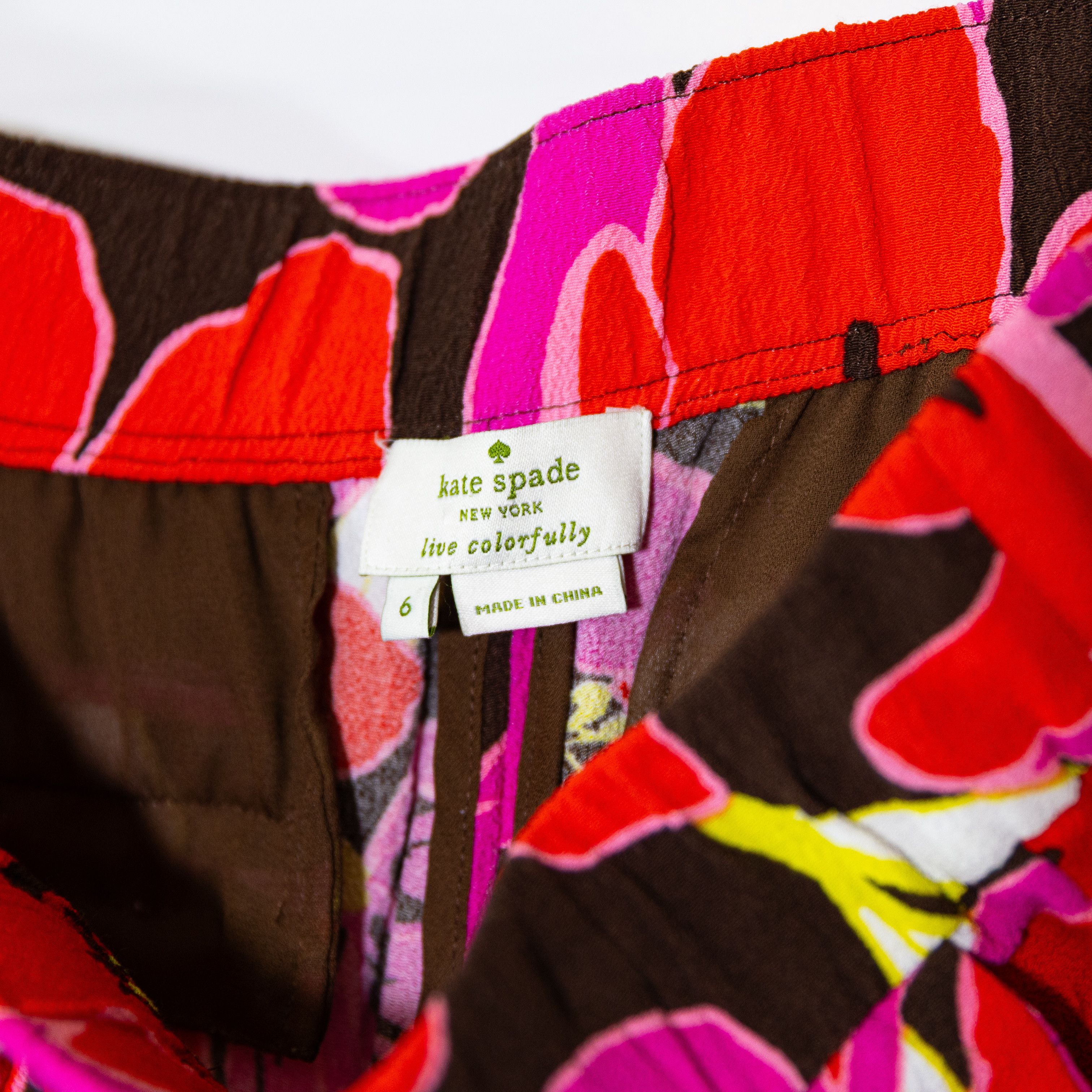 Kate Spade Kate Spade Tropical Hutton Crepe Mid Rise Size 28" / US 6 / IT 42 - 2 Thumbnail