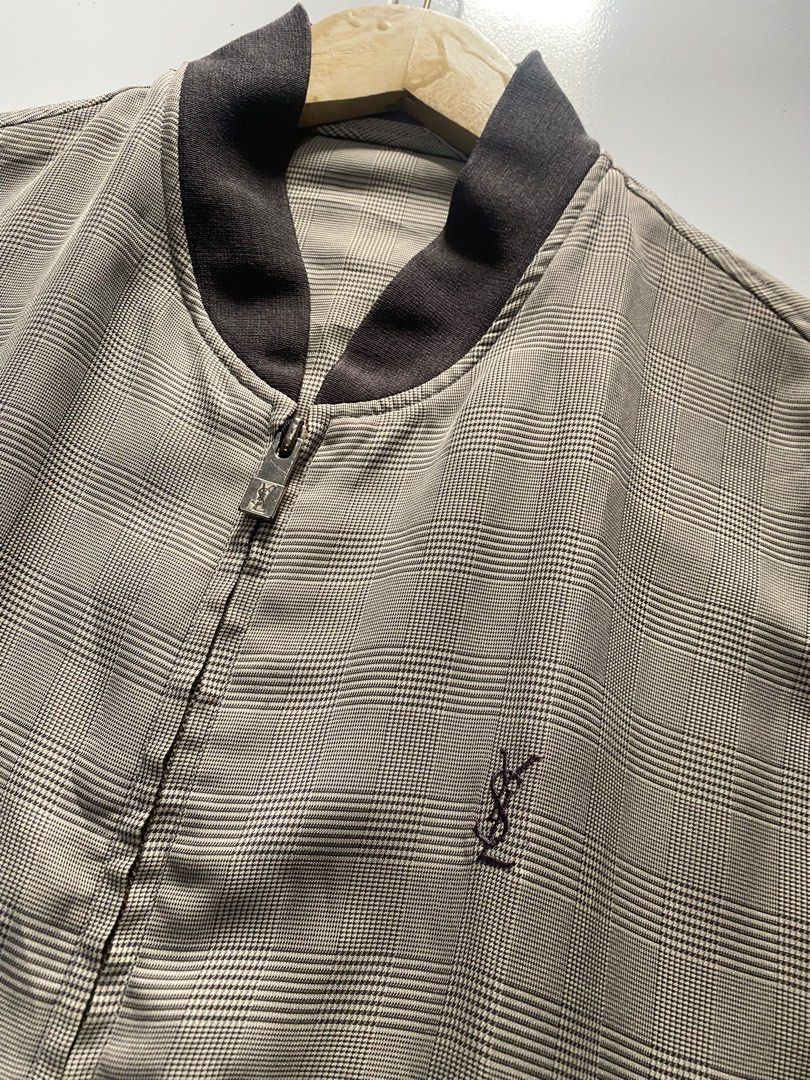 Yves Saint Laurent 🥳plaid🥳YSL casual jacket Size US L / EU 52-54 / 3 - 1 Thumbnail