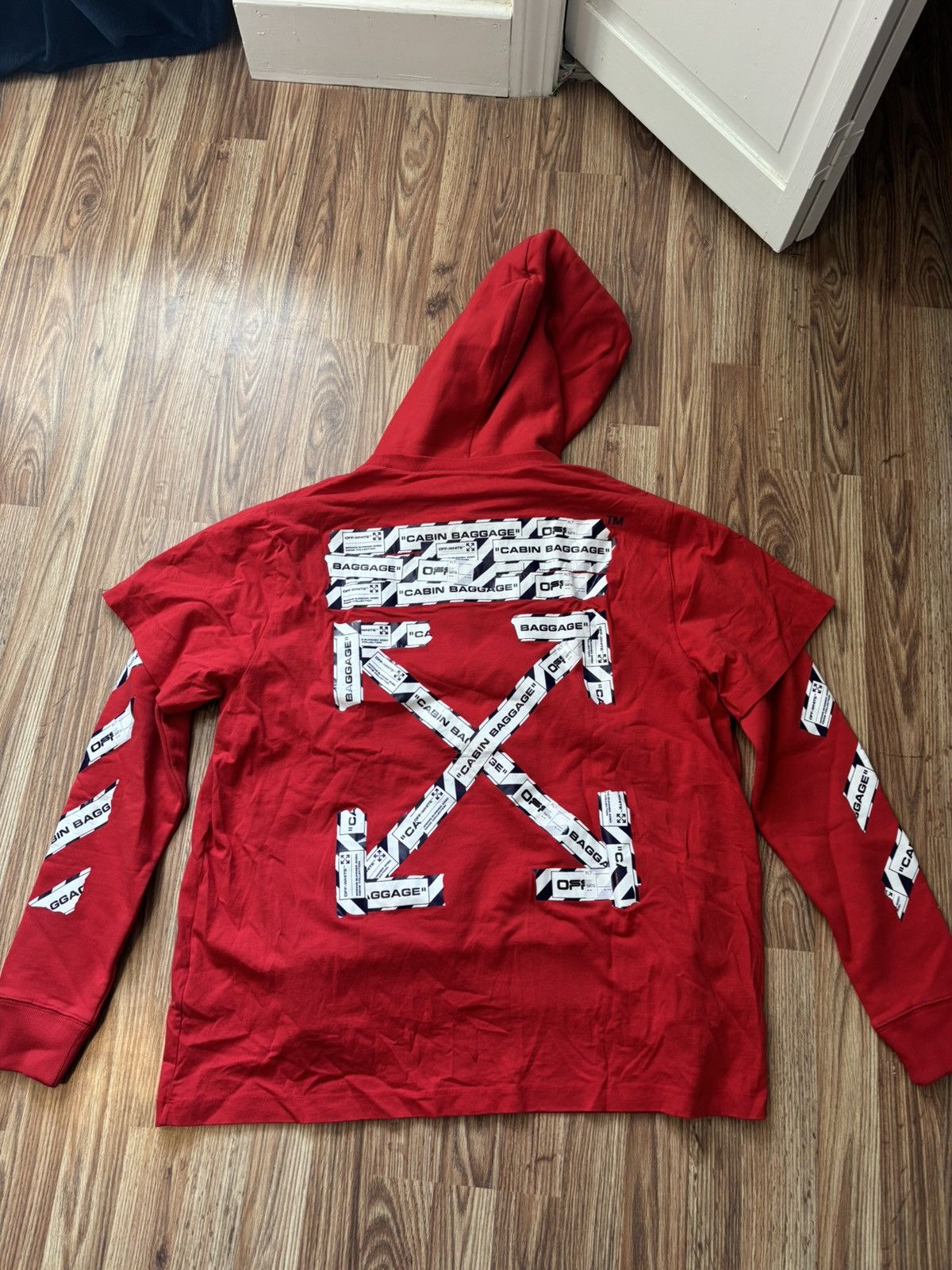 Off-White Off-white cabin baggage shirt hoodie | Grailed