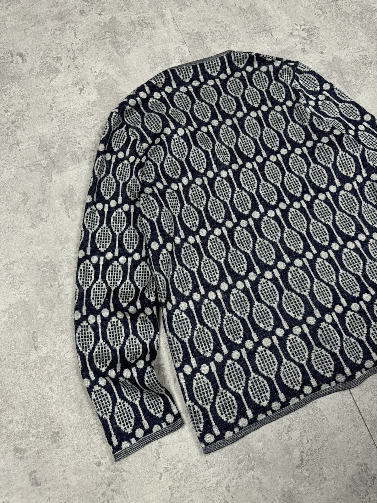 Hermes RARE Vintage Hermes Monogram Cradigan Button Up Size M / US 6-8 / IT 42-44 - 10 Thumbnail