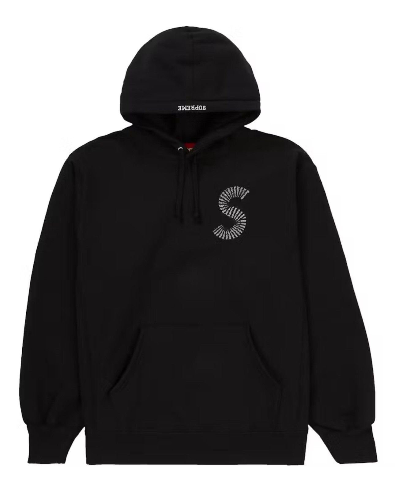 Supreme (NEW) Supreme S Logo Hooded Sweatshirt (Size M, Black) Size US M / EU 48-50 / 2 - 3 Thumbnail