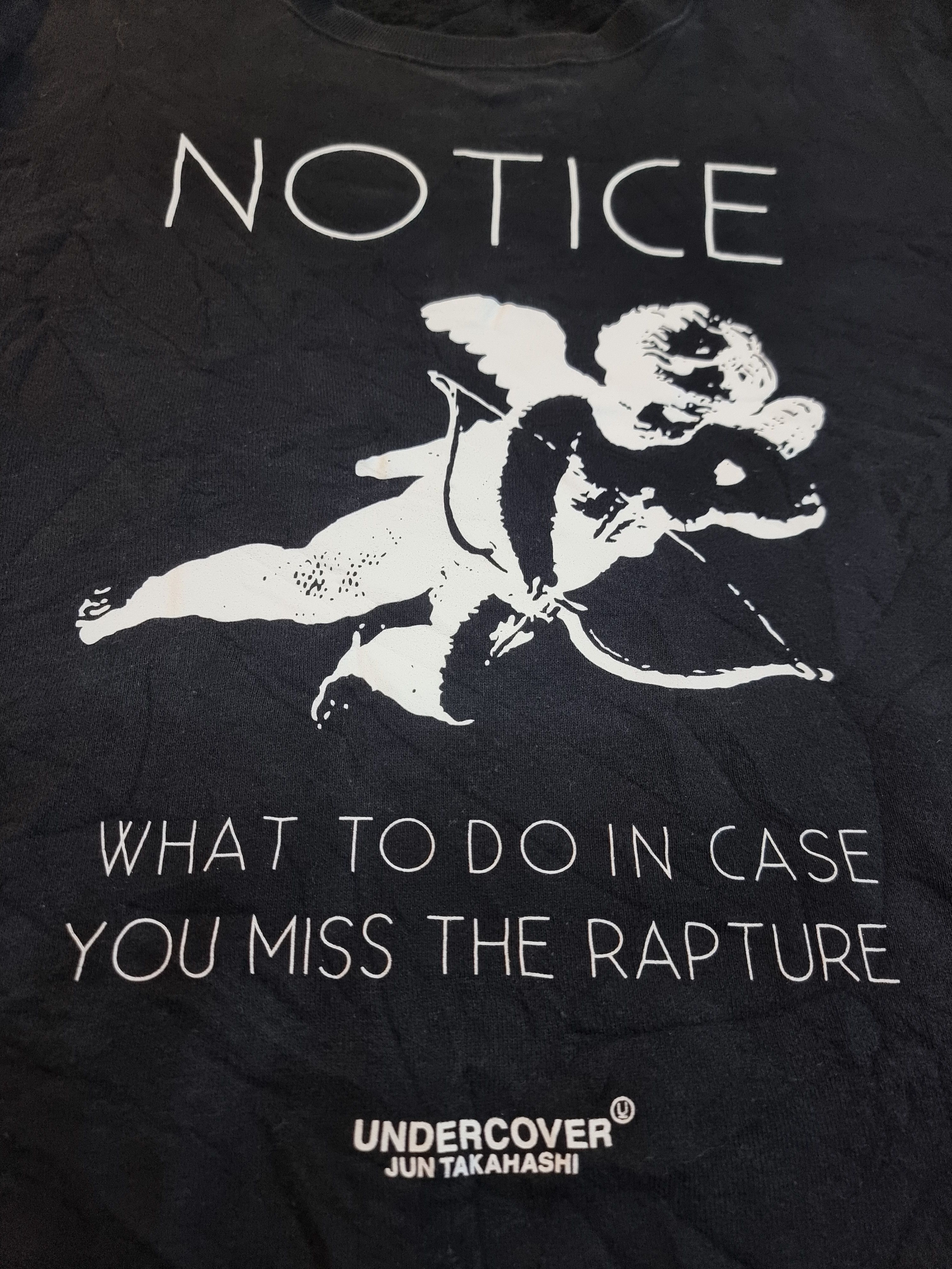 Japanese Brand Undercover NOTICE graphic print crewneck sweatshirt Size US M / EU 48-50 / 2 - 4 Thumbnail