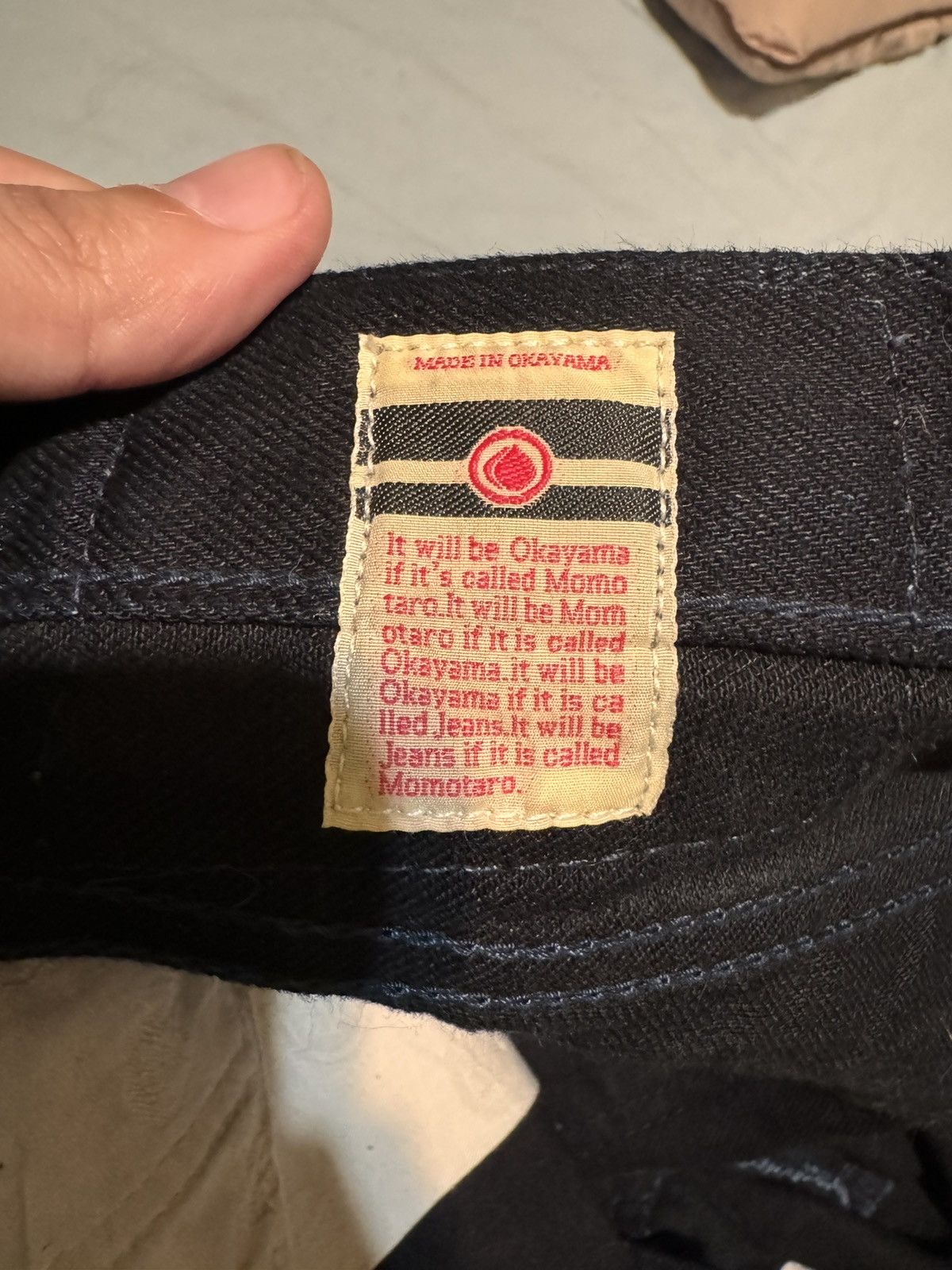 Japanese Brand × Momotaro Jeans Momotaro Indigo Black Denim Size US 33 - 6 Thumbnail