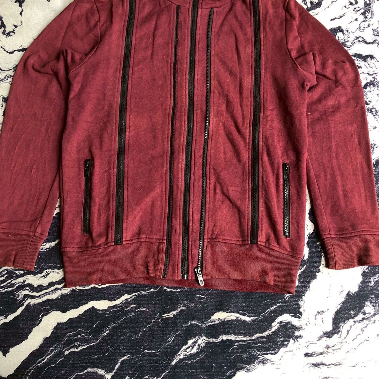 G-Star Vintage Y2K G-Star Raw Full Zip Hoodie Burgundy Size US XL / EU 56 / 4 - 3 Thumbnail