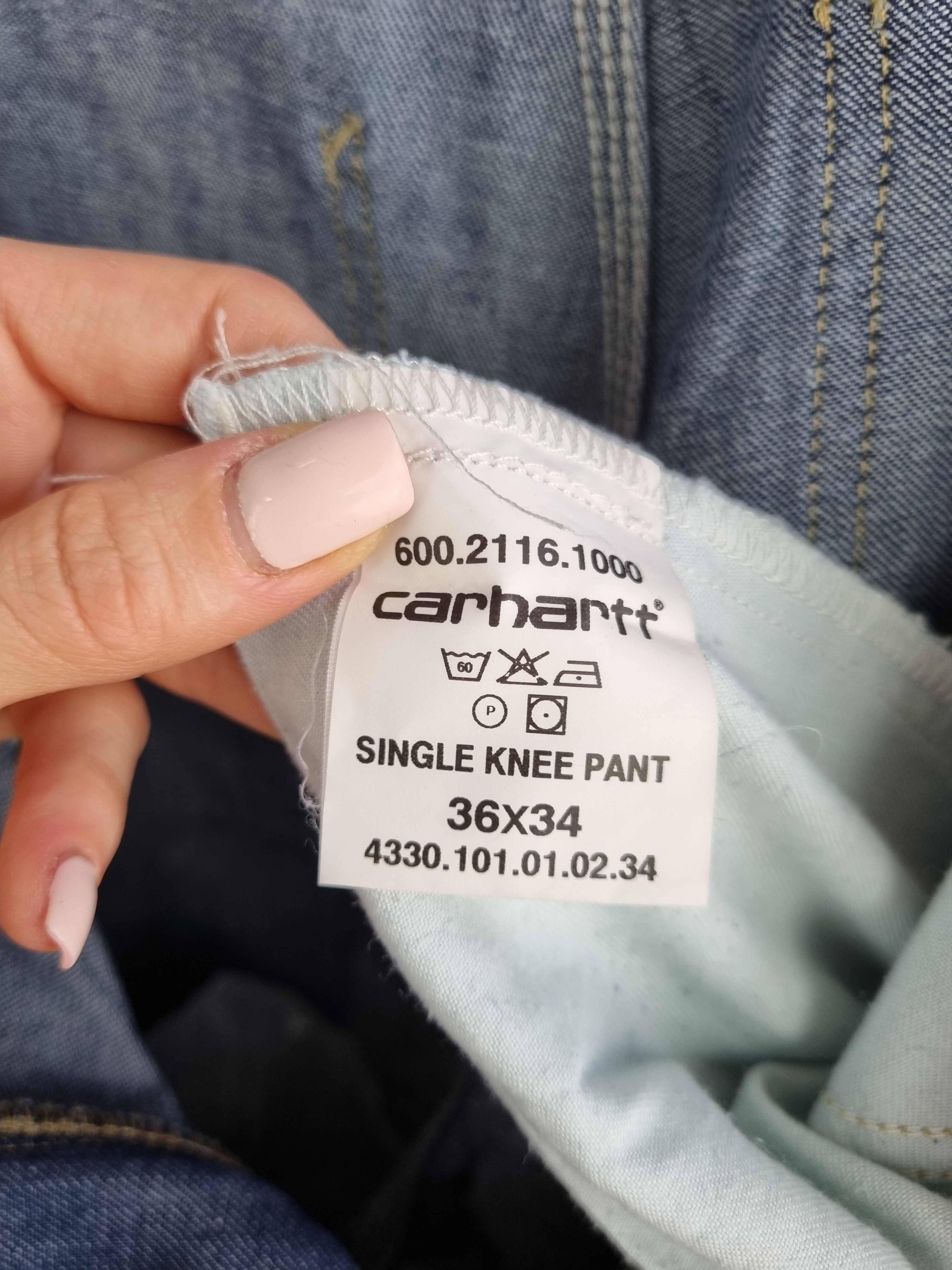 Carhartt × Carhartt Wip Carhartt Carpenter Raw Denim Jeans Size US 36 / EU 52 - 13 Thumbnail
