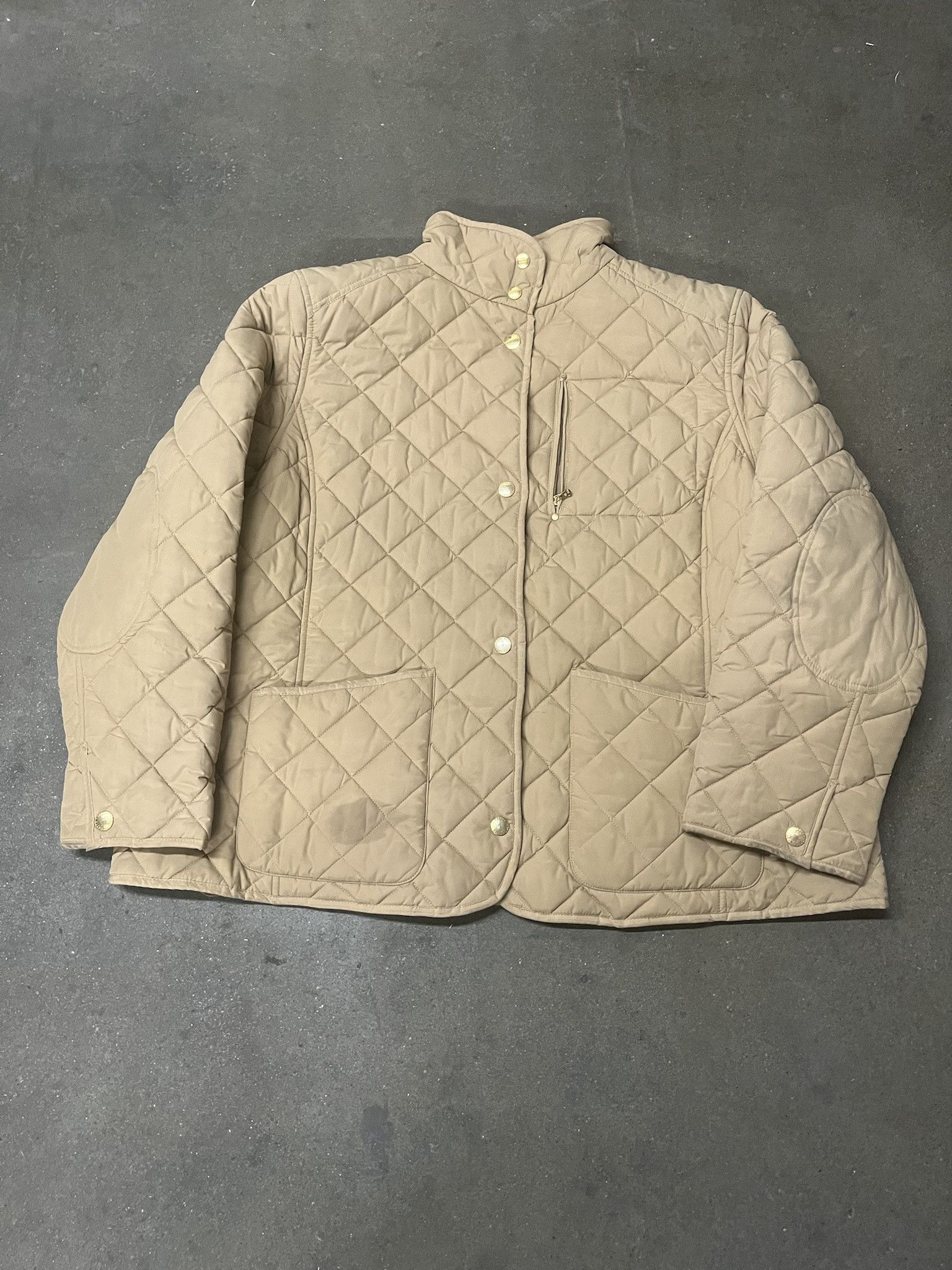 Polo Ralph Lauren × Vintage Vintage 2000s Tan Quilted Light Jacket Polo Lauren Ralph Lauren Size L Size US L / EU 52-54 / 3 - 1 Thumbnail