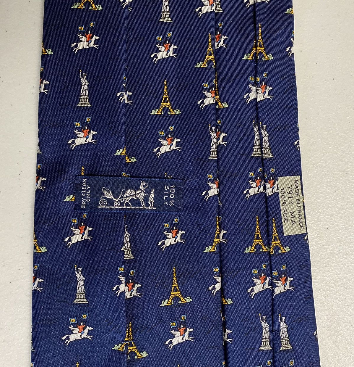 Hermes Hermès 🇫🇷 Blue Maison Hermès NYC 2000 Opening 7913 MA Rare NW Size ONE SIZE - 2 Thumbnail